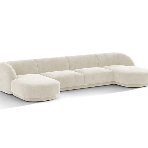 Micadoni Miley panoramatická sedačka 330 × 156 cm - Materiál nôh: plast