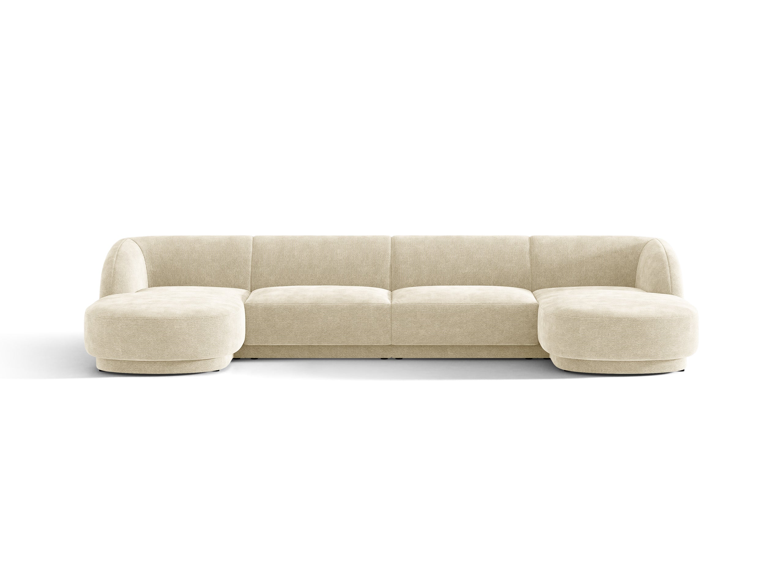 Micadoni Miley panoramatická sedačka 330 × 156 cm - Ženilka Haga (Haga23) - Svetlobéžová