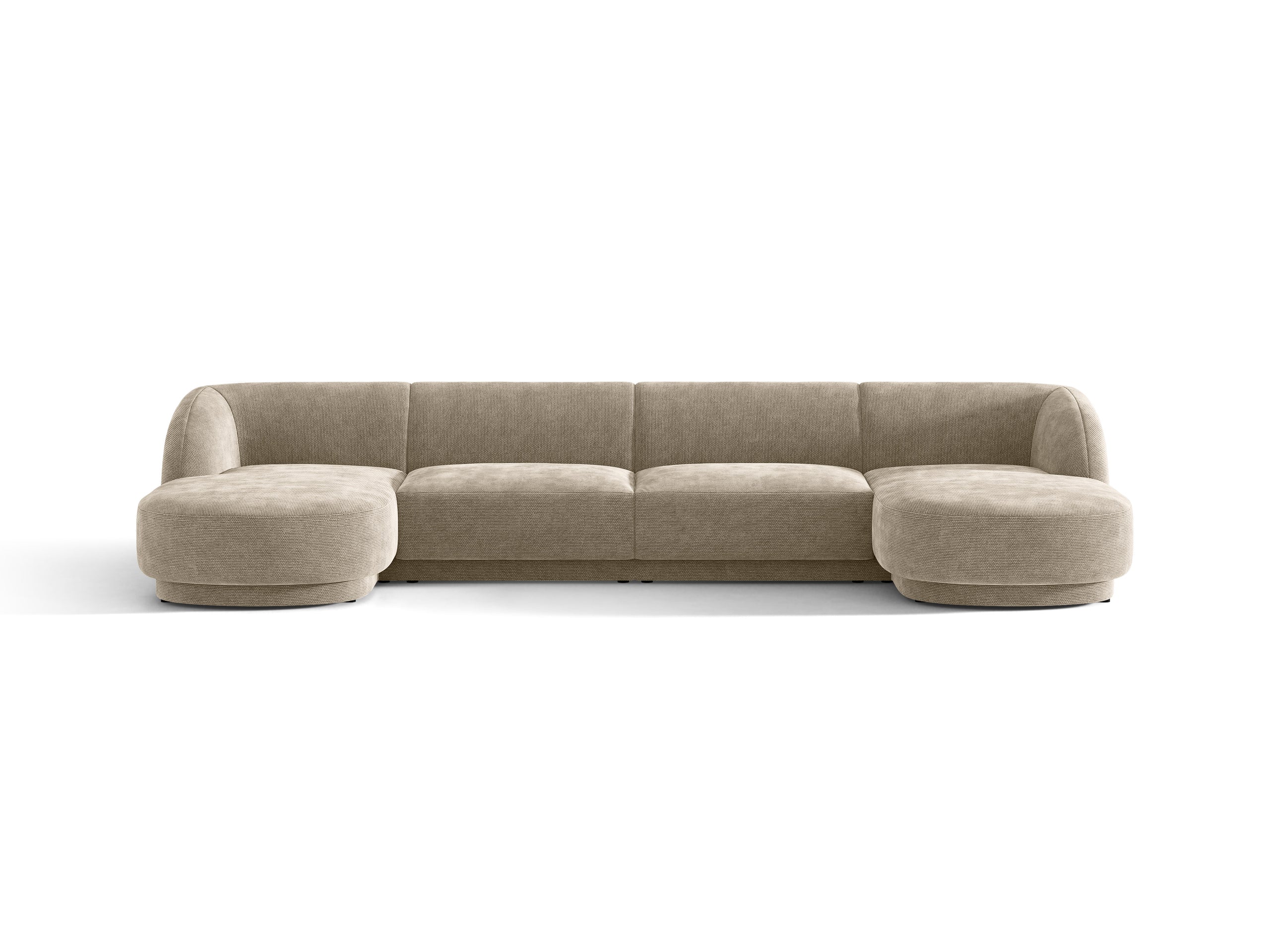 Micadoni Miley panoramatická sedačka 330 × 156 cm - Ženilka Haga (Haga30) - Béžová