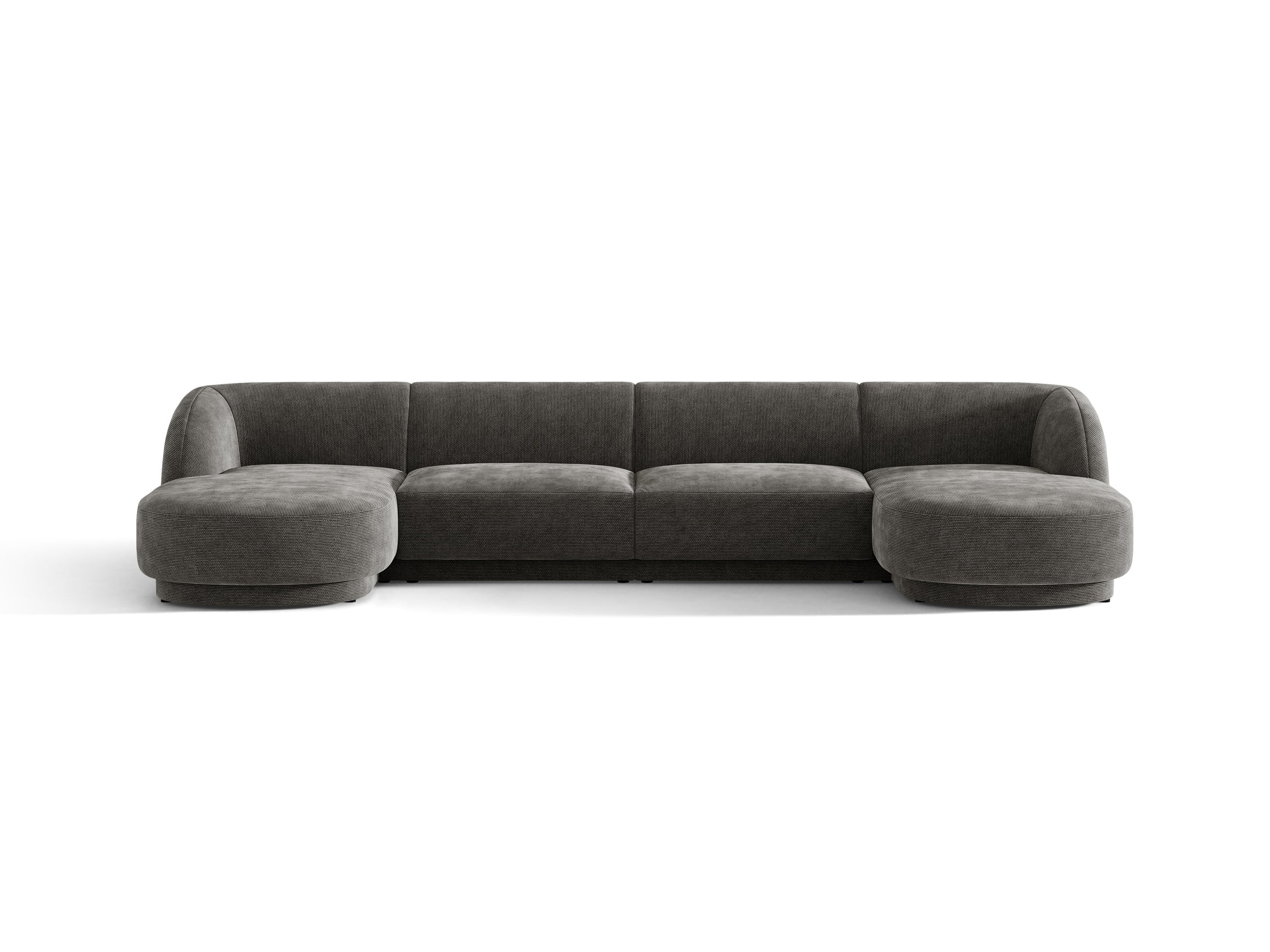 Micadoni Miley panoramatická sedačka 330 × 156 cm - Ženilka Haga (Haga16) - Sivá