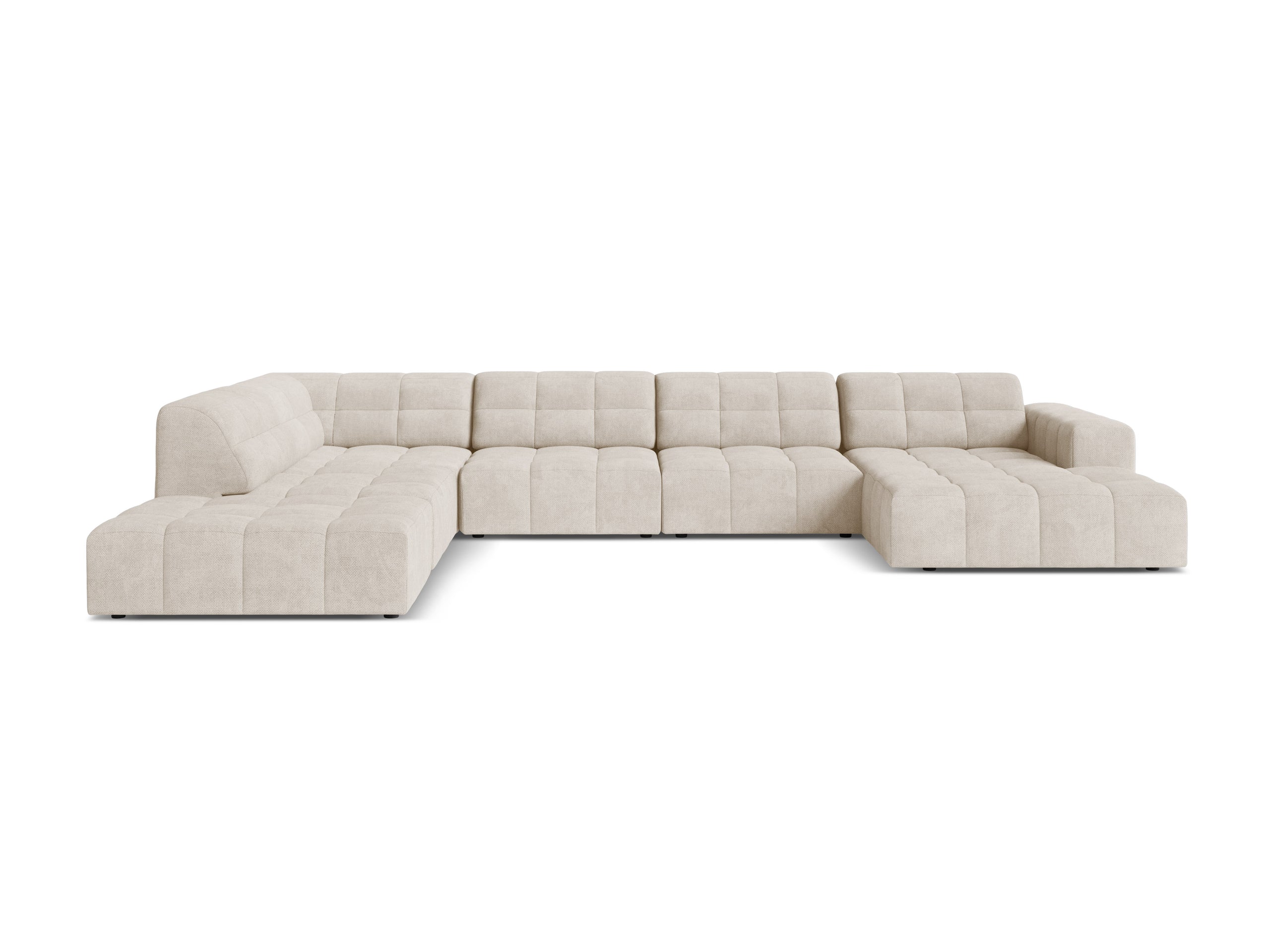 Micadoni Jennifer panoramatická sedačka 375 × 263 cm - Ženilka Eden (Eden2) - Svetlobéžová - Ľavé prevedenie