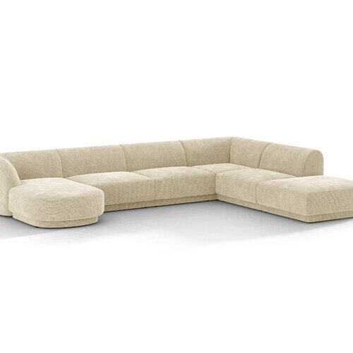 Micadoni Miley panoramatická sedačka 330 × 255 cm - Materiál nôh: plast