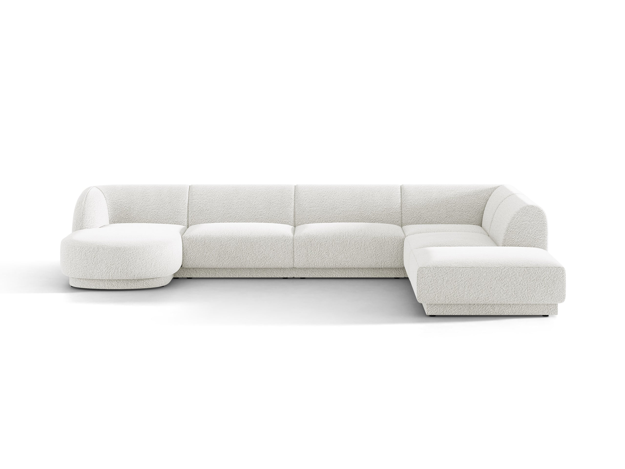 Micadoni Miley panoramatická sedačka 330 × 255 cm - Buklé Baloo (Bal2073) - Biela - Pravé prevedenie