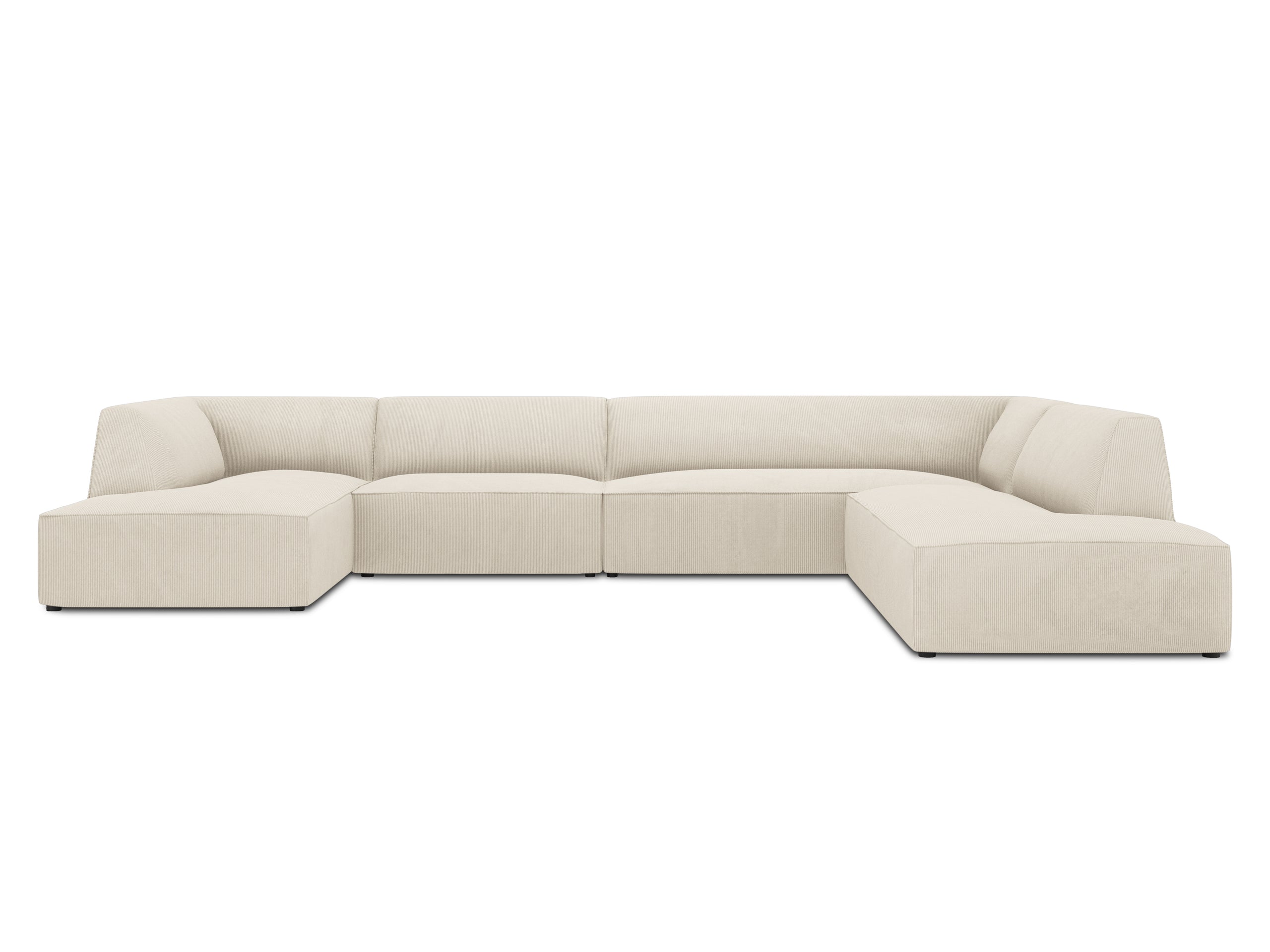 Micadoni Ruby panoramatická sedačka 366 × 273 cm - Menčester Scala (Scanat) - Svetlobéžová - Pravé prevedenie