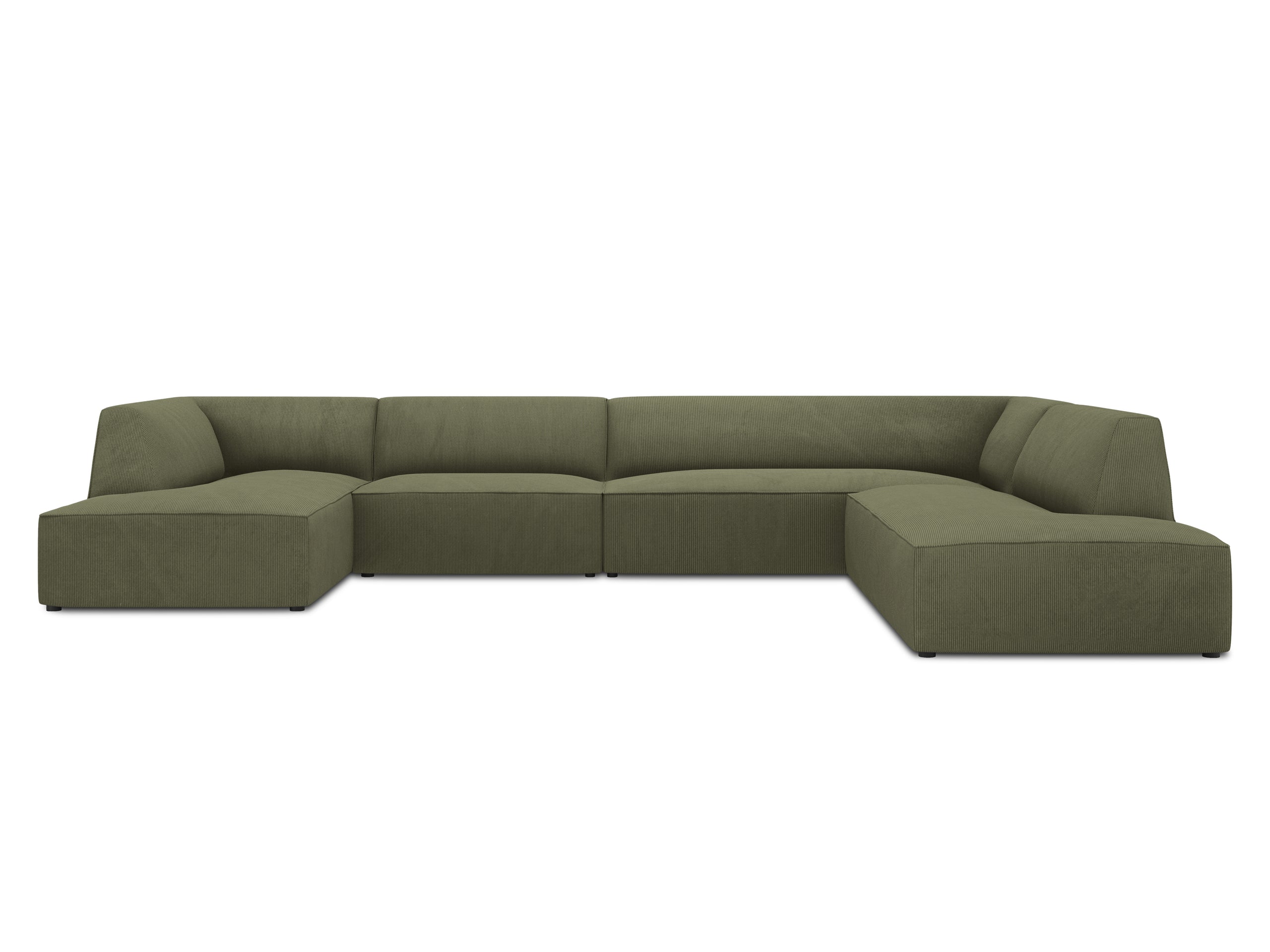 Micadoni Ruby panoramatická sedačka 366 × 273 cm - Menčester Scala (Scafor) - Zelená - Pravé prevedenie