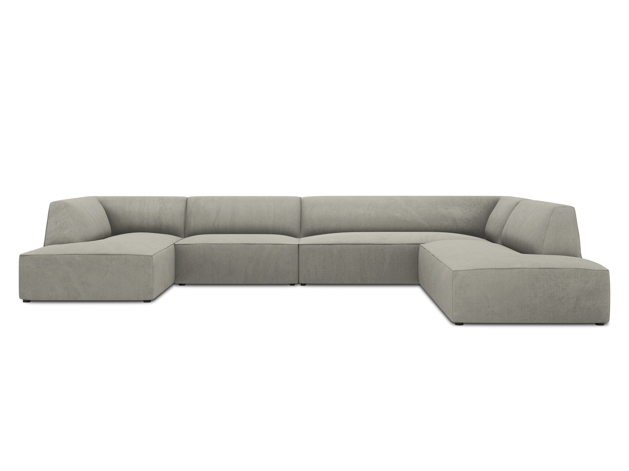 Micadoni Ruby panoramatická sedačka 366 × 273 cm - Menčester Scala (Scaash) - Svetlosivá - Pravé prevedenie