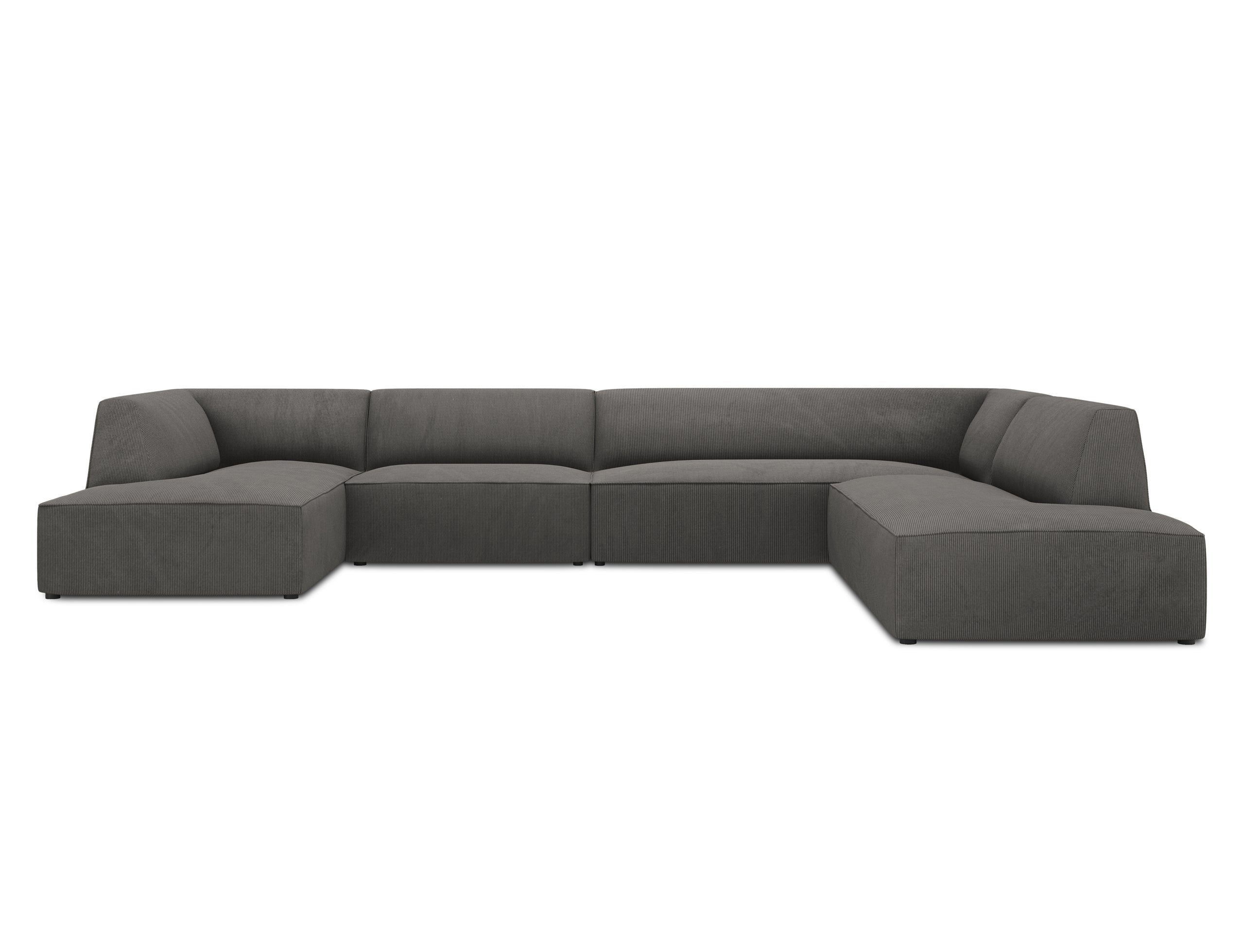 Micadoni Ruby panoramatická sedačka 366 × 273 cm - Menčester Scala (Scaant) - Tmavosivá - Pravé prevedenie