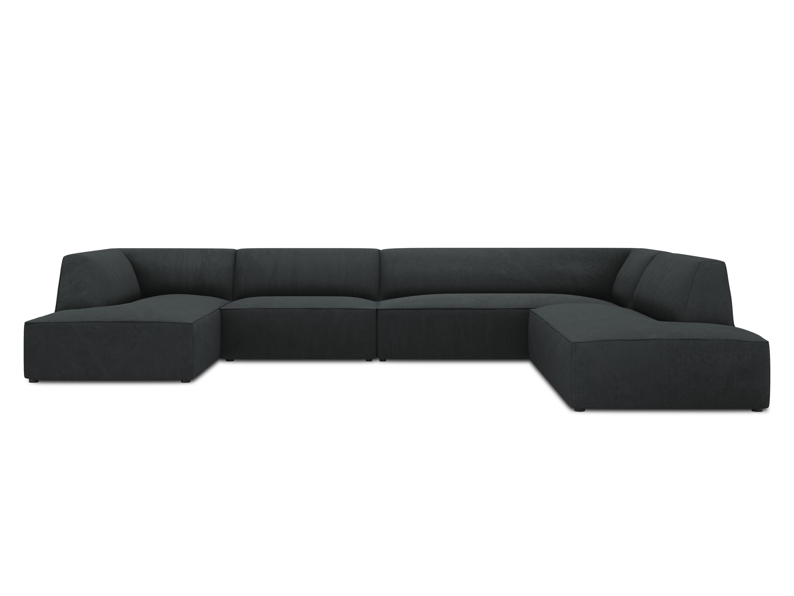 Micadoni Ruby panoramatická sedačka 366 × 273 cm - Menčester Scala (Scabla) - Čierna - Pravé prevedenie