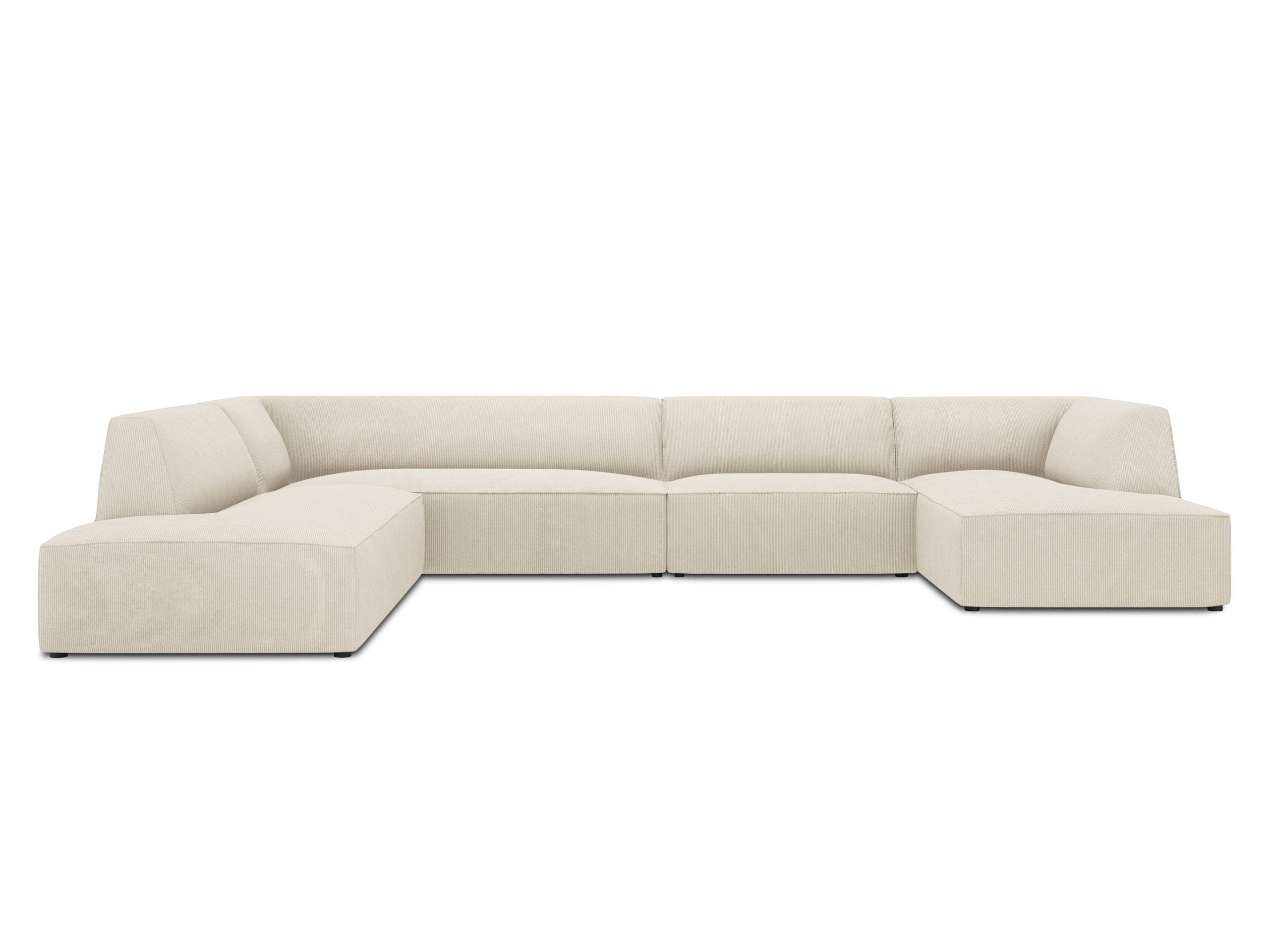 Micadoni Ruby panoramatická sedačka 366 × 273 cm - Menčester Scala (Scanat) - Svetlobéžová - Ľavé prevedenie