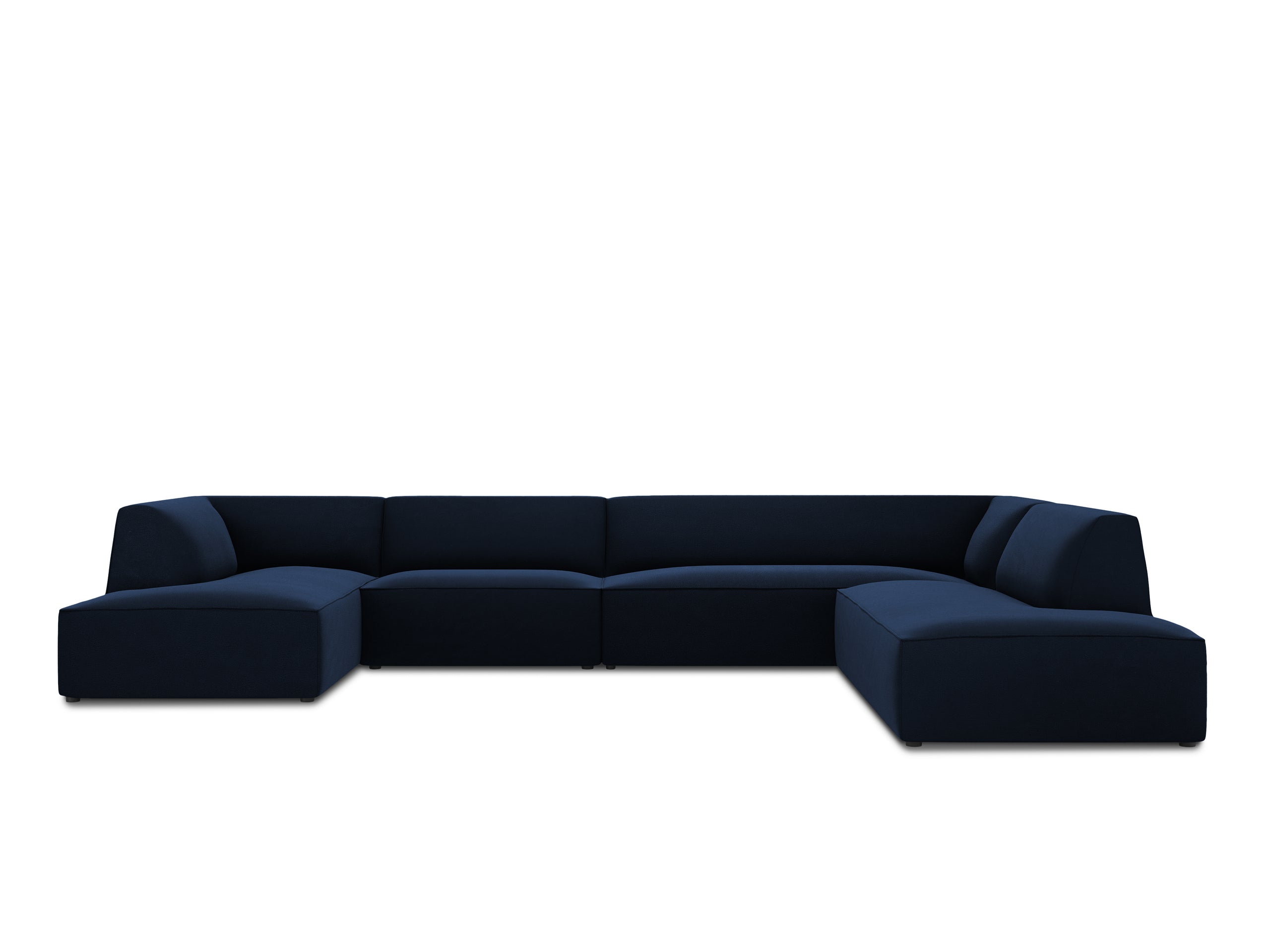Micadoni Ruby panoramatická sedačka 366 × 273 cm - Zamat Salvador (Sal05) - Kráľovská modrá - Pravé prevedenie