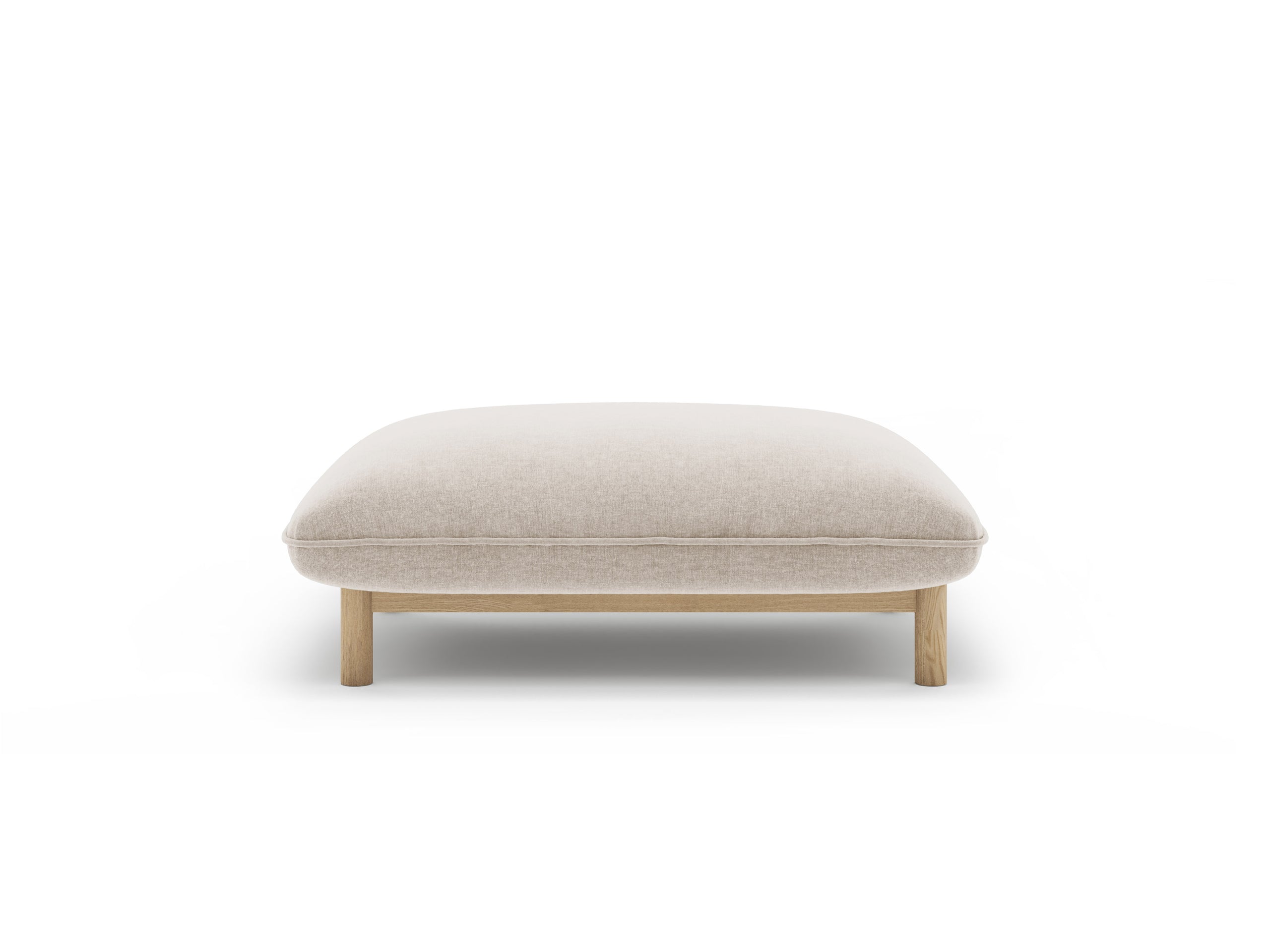 Micadoni Ada taburetka 95 × 65 cm - Štrukturovaná látka Wind (Win05) - Svetlobéžová