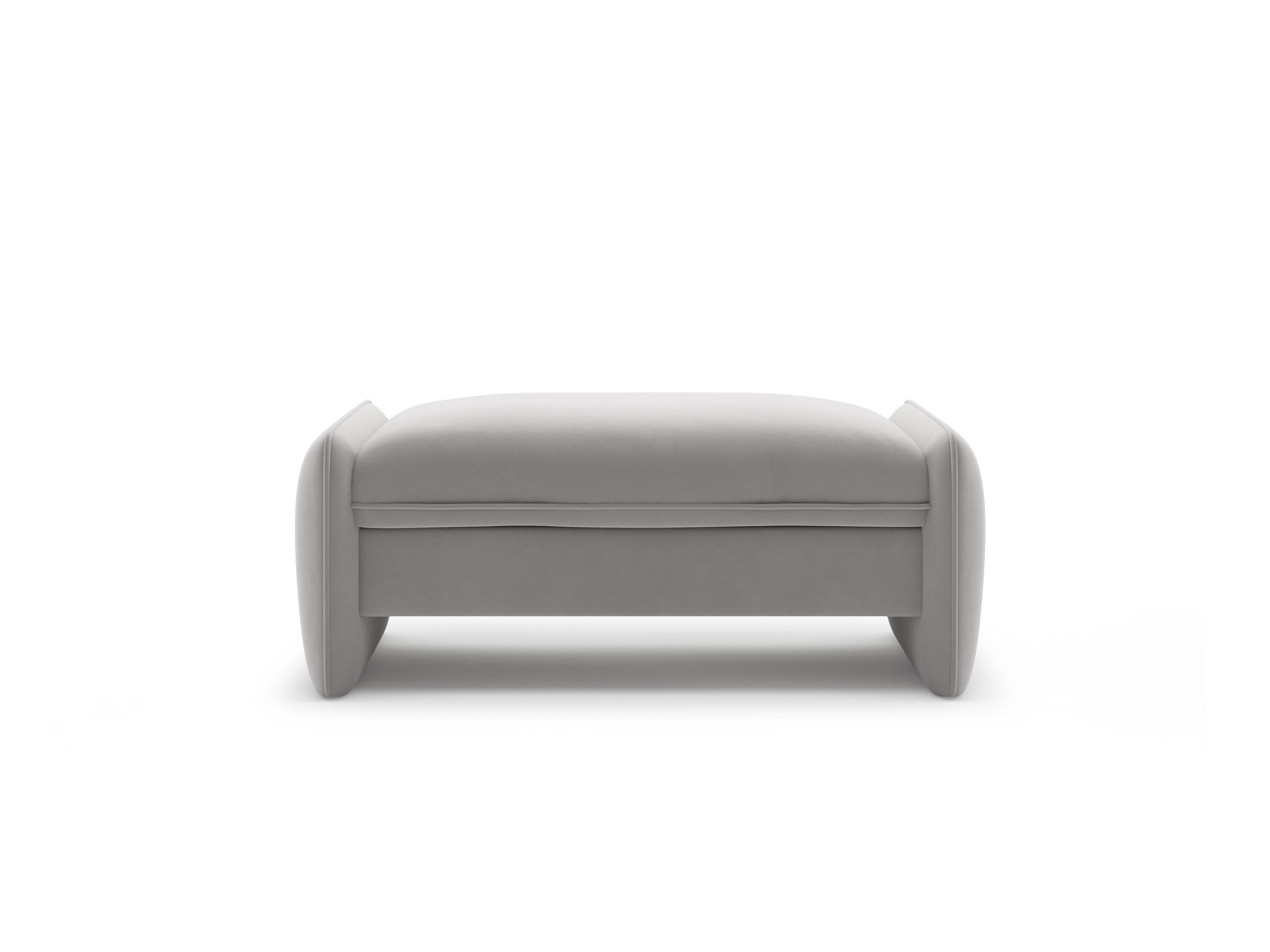 Micadoni Georgia taburetka 115 × 70 cm - Zamat Magic Velvet (Ma2239) - Svetlosivá