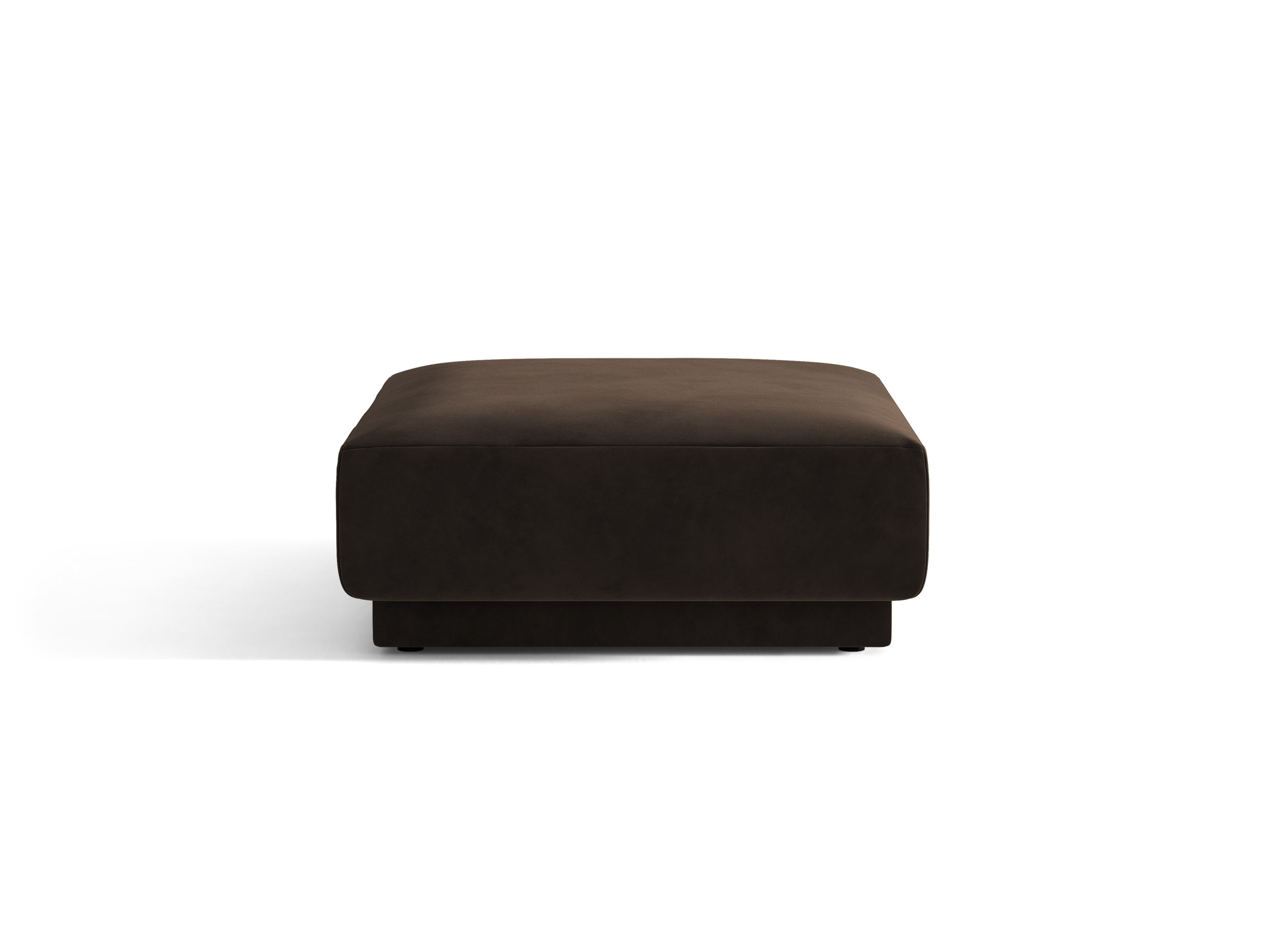 Micadoni Miley taburetka 90 × 90 cm - Zamat Bluvel (Blu48) - Tmavohnedá