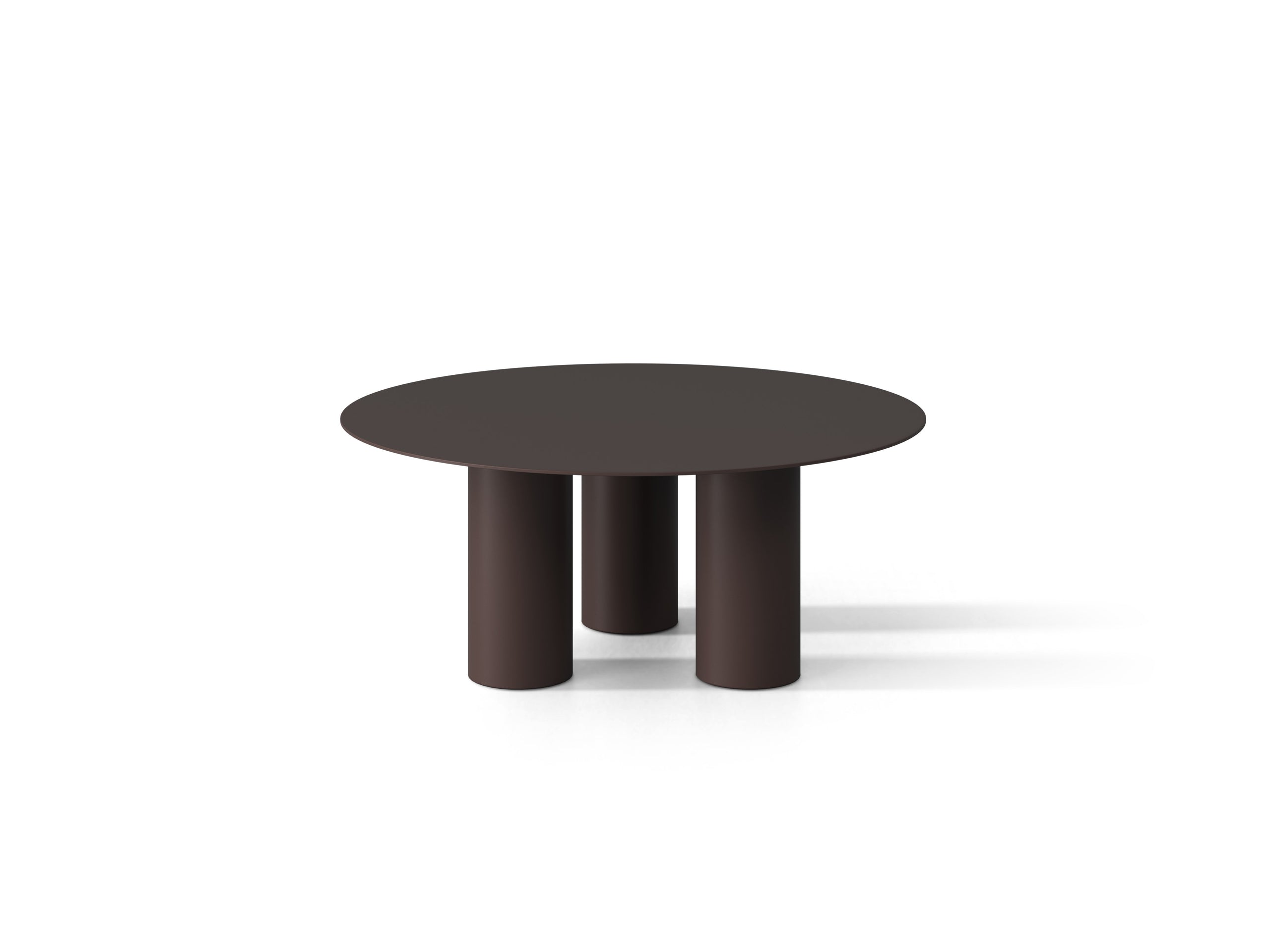 Micadoni Archie konferenčný stolík 80 × 80 × 33.5 cm - Kov (RAL 8019) - ESPRESSO - 80 × 80 × 33.5 cm