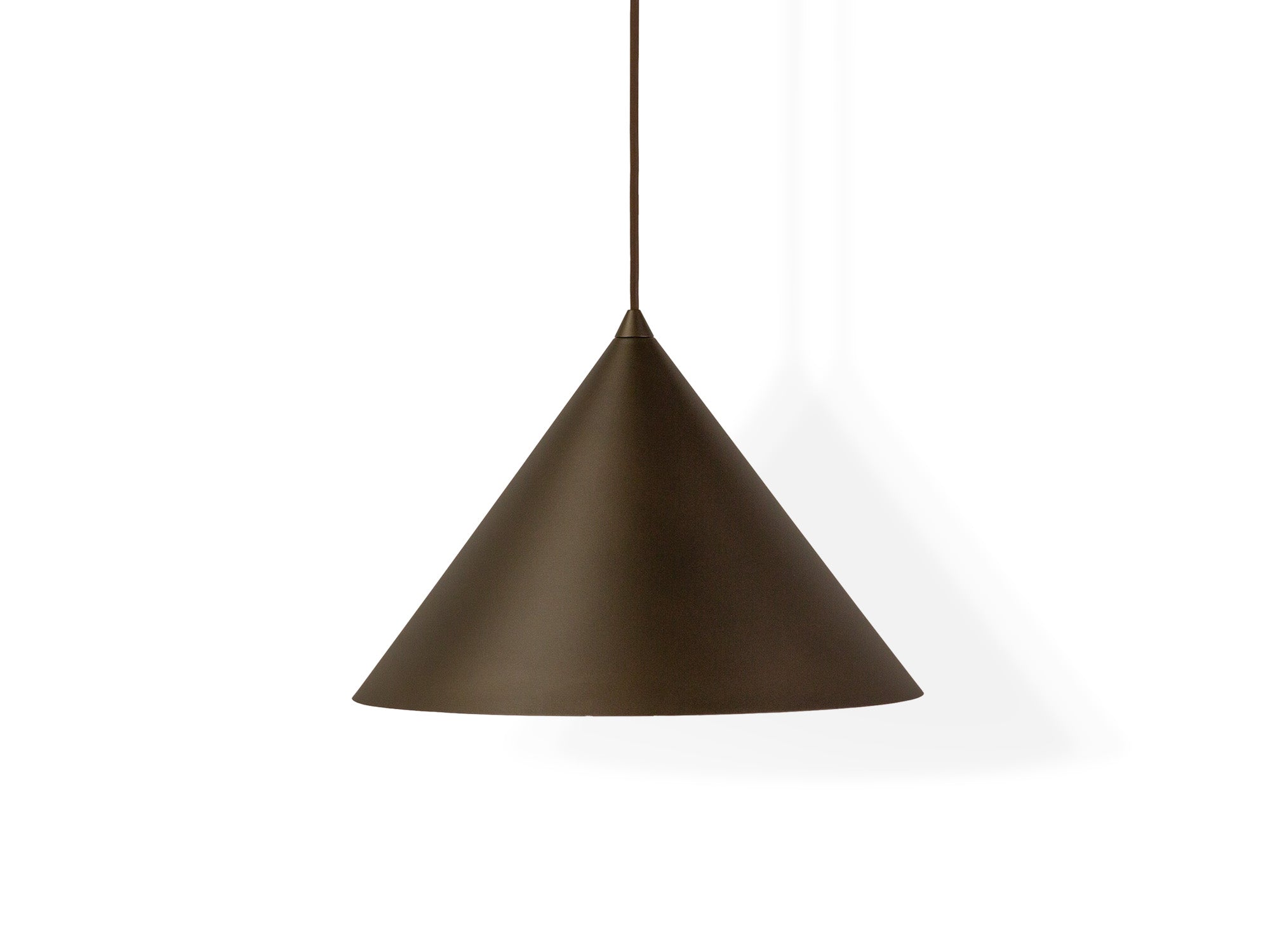 Micadoni Timbo závesné svietidlo 1× E27 26 × 26 × 160 cm - Kov (Met brw) - HNEDÁ - 26 × 26 × 160 cm