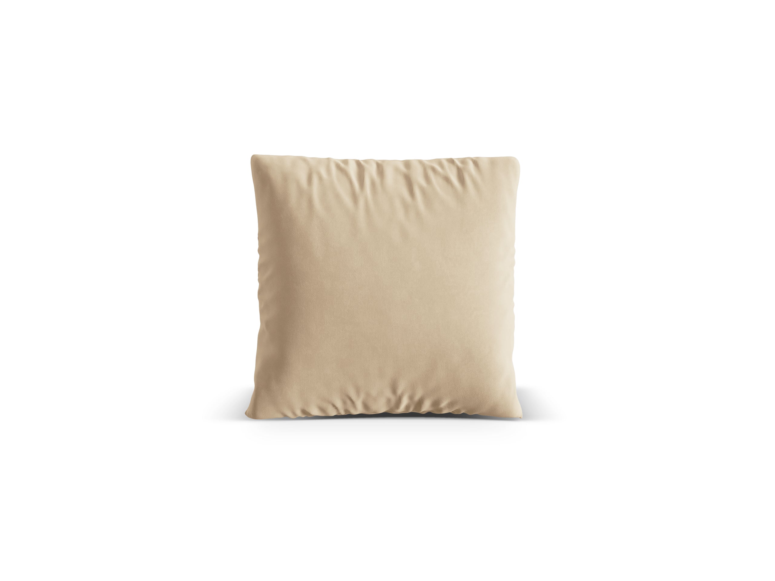 Micadoni Nuria dekoratívny vankúš 70 × 70 × 15 cm - Zamat Paris Beige (Paribei) - TELOVÁ - 40 × 40 × 13 cm