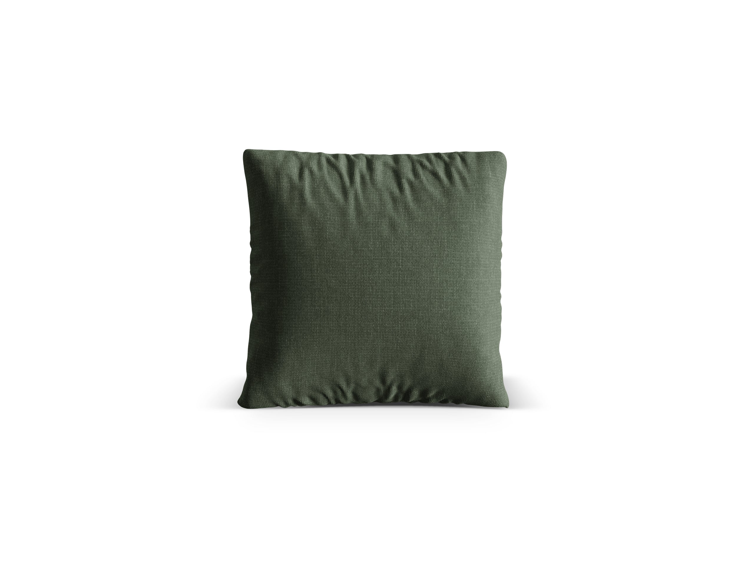 Micadoni Nuria dekoratívny vankúš 70 × 70 × 15 cm - Štrukturovaná látka Liberty 12 (Lib12) - MACHOVOZELENÁ - 40 × 40 × 13 cm
