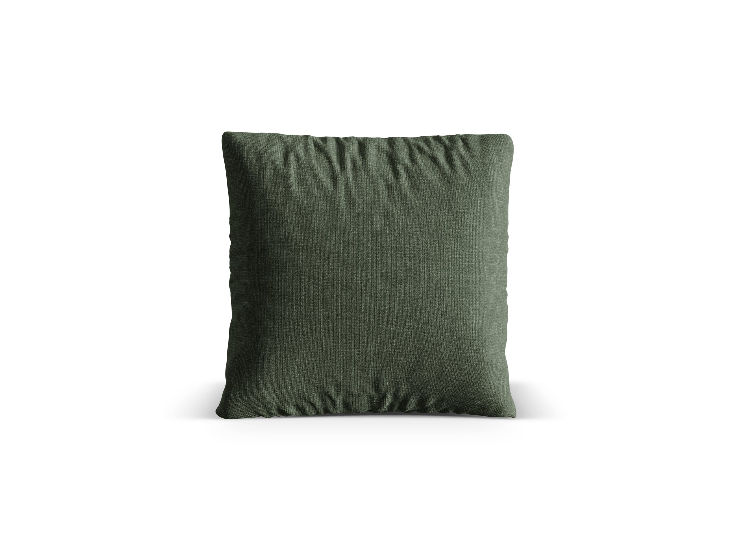 Micadoni Nuria dekoratívny vankúš 70 × 70 × 15 cm - Štrukturovaná látka Liberty 12 (Lib12) - MACHOVOZELENÁ - 50 × 50 × 19 cm