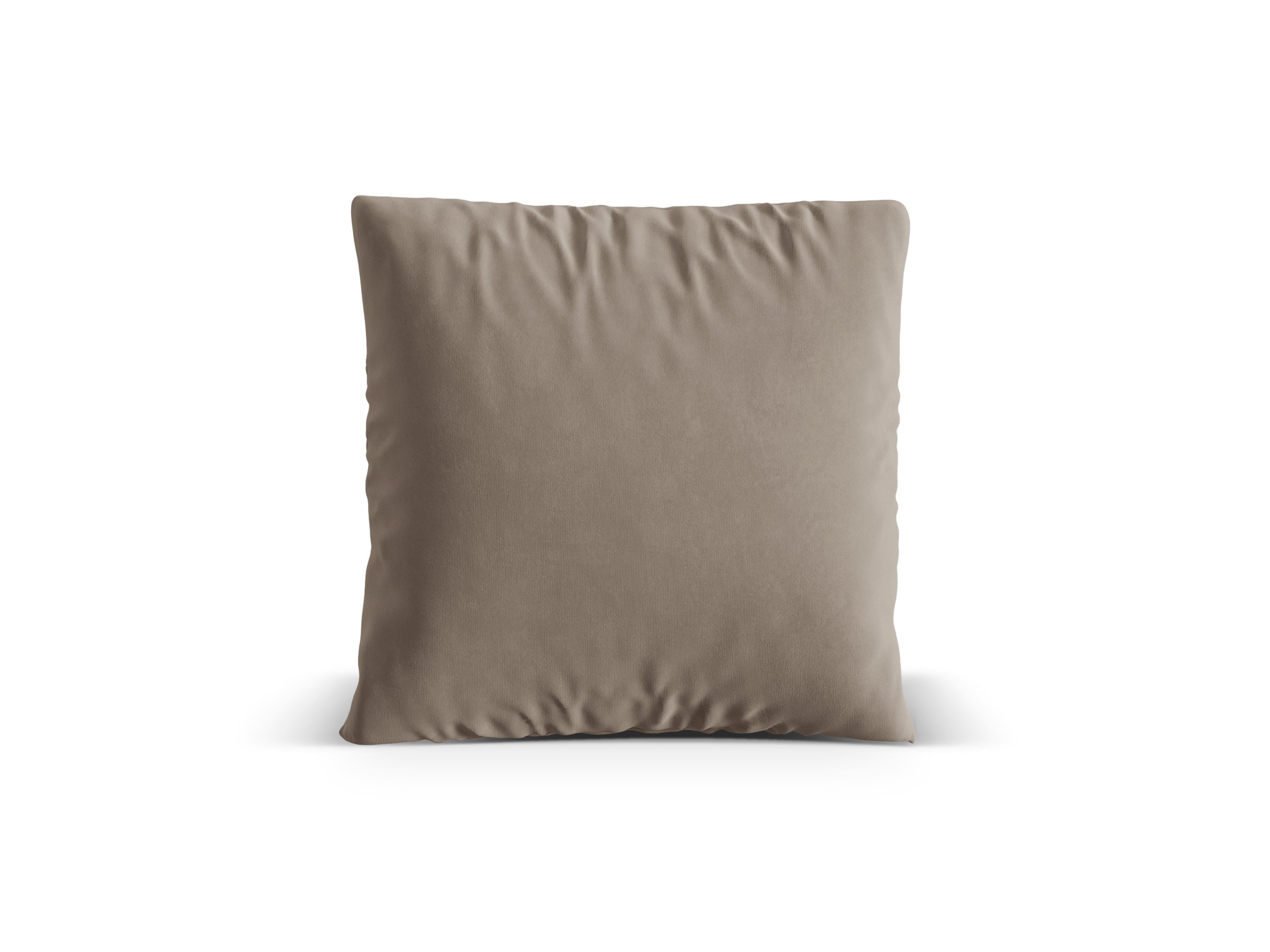 Micadoni Nuria dekoratívny vankúš 70 × 70 × 15 cm - Zamat Paris Khaki (Parikha) - TEPLÁ SIVÁ - 70 × 70 × 15 cm