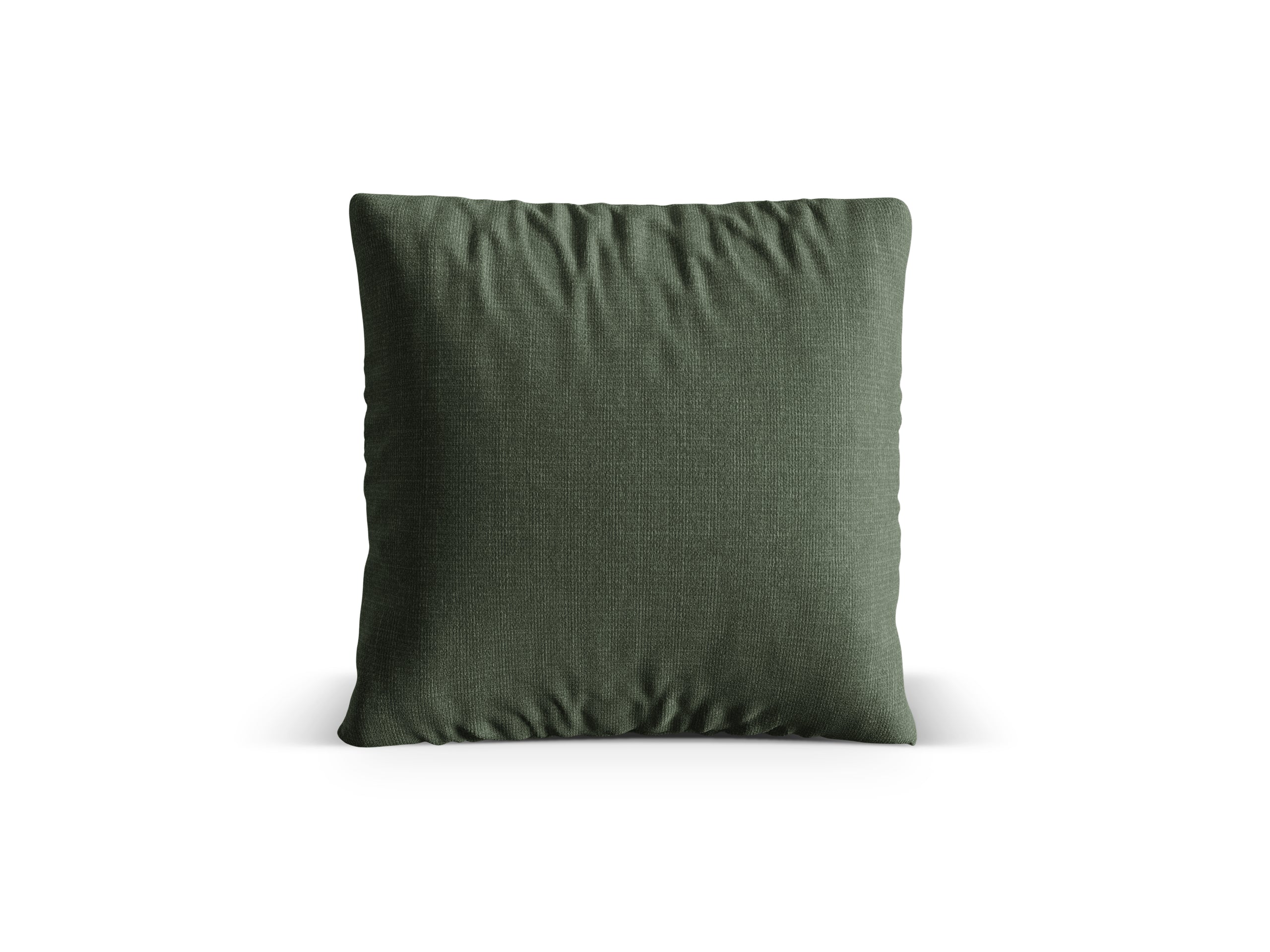 Micadoni Nuria dekoratívny vankúš 70 × 70 × 15 cm - Štrukturovaná látka Liberty 12 (Lib12) - MACHOVOZELENÁ - 70 × 70 × 15 cm