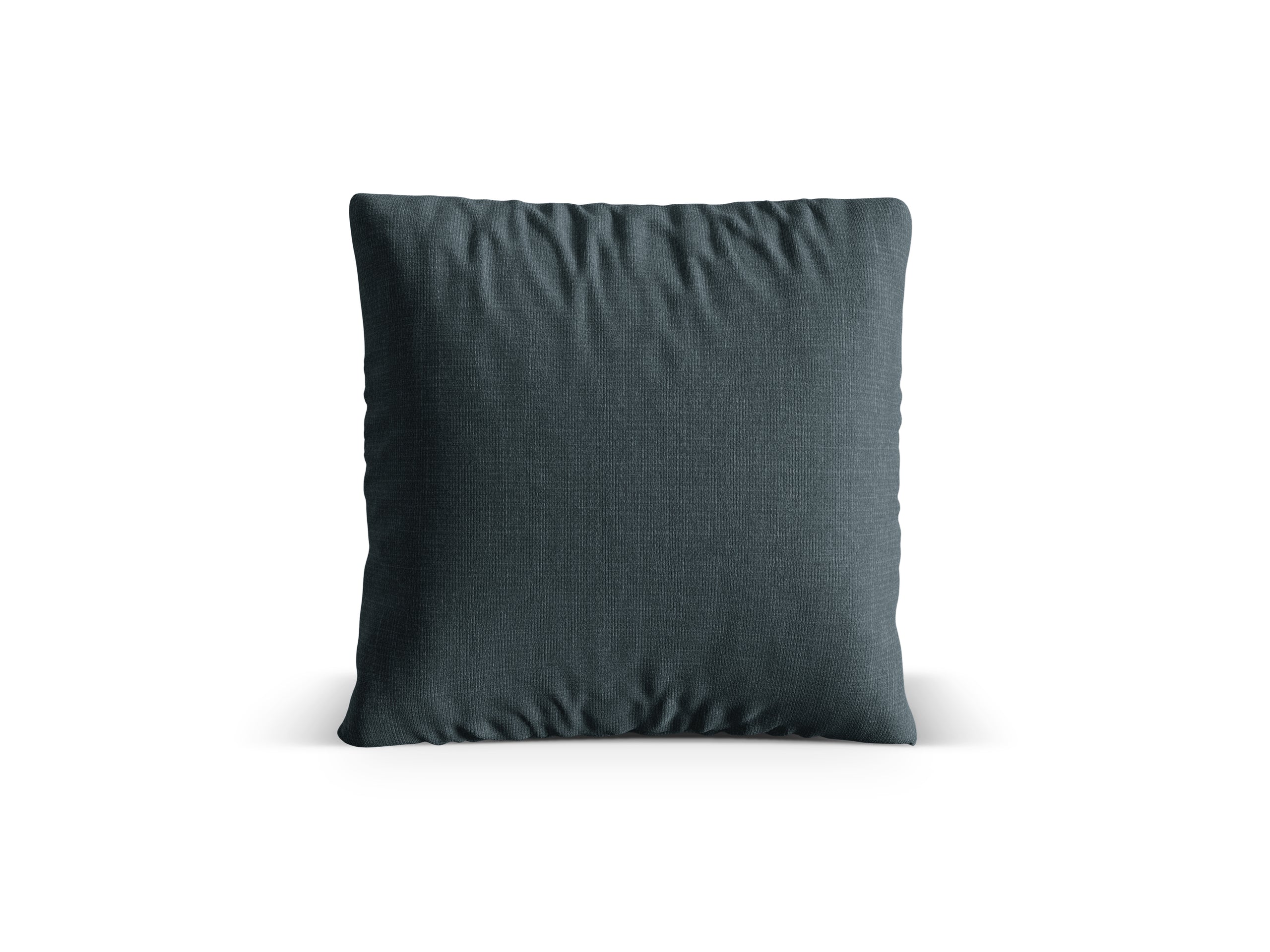 Micadoni Nuria dekoratívny vankúš 70 × 70 × 15 cm - Štrukturovaná látka Liberty 13 (Lib13) - TMAVÁ PETROLEJOVÁ - 70 × 70 × 15 cm
