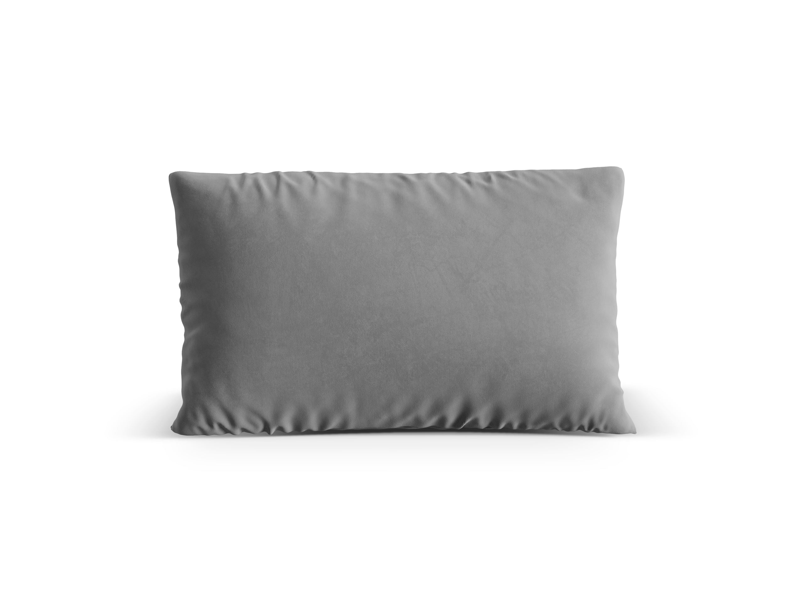 Micadoni Nuria dekoratívny vankúš 60 × 40 × 17 cm - Zamat Paris Steel (Pariste) - SIVÁ - 60 × 40 × 17 cm