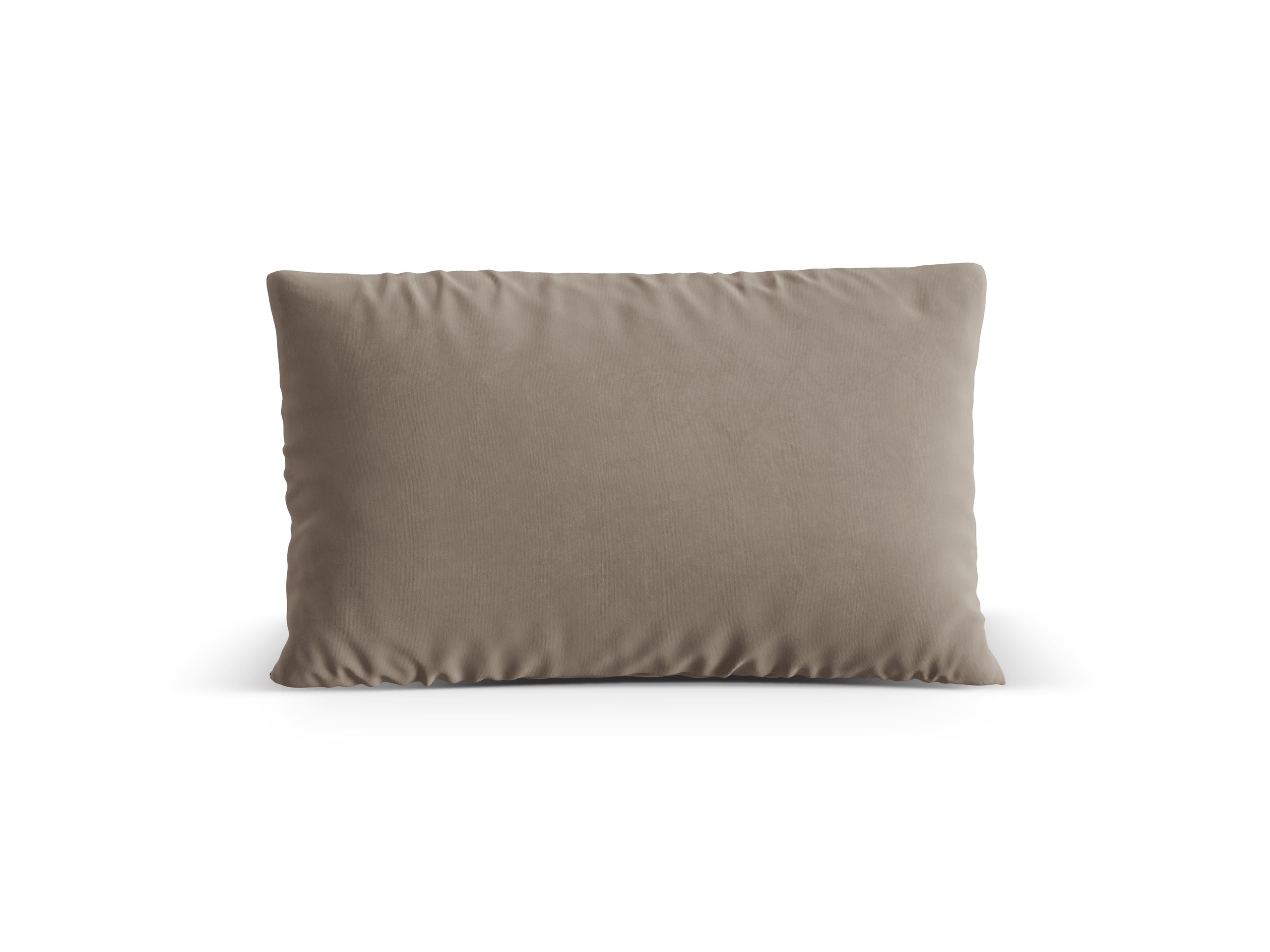 Micadoni Nuria dekoratívny vankúš 60 × 40 × 17 cm - Zamat Paris Khaki (Parikha) - TEPLÁ SIVÁ - 60 × 40 × 17 cm