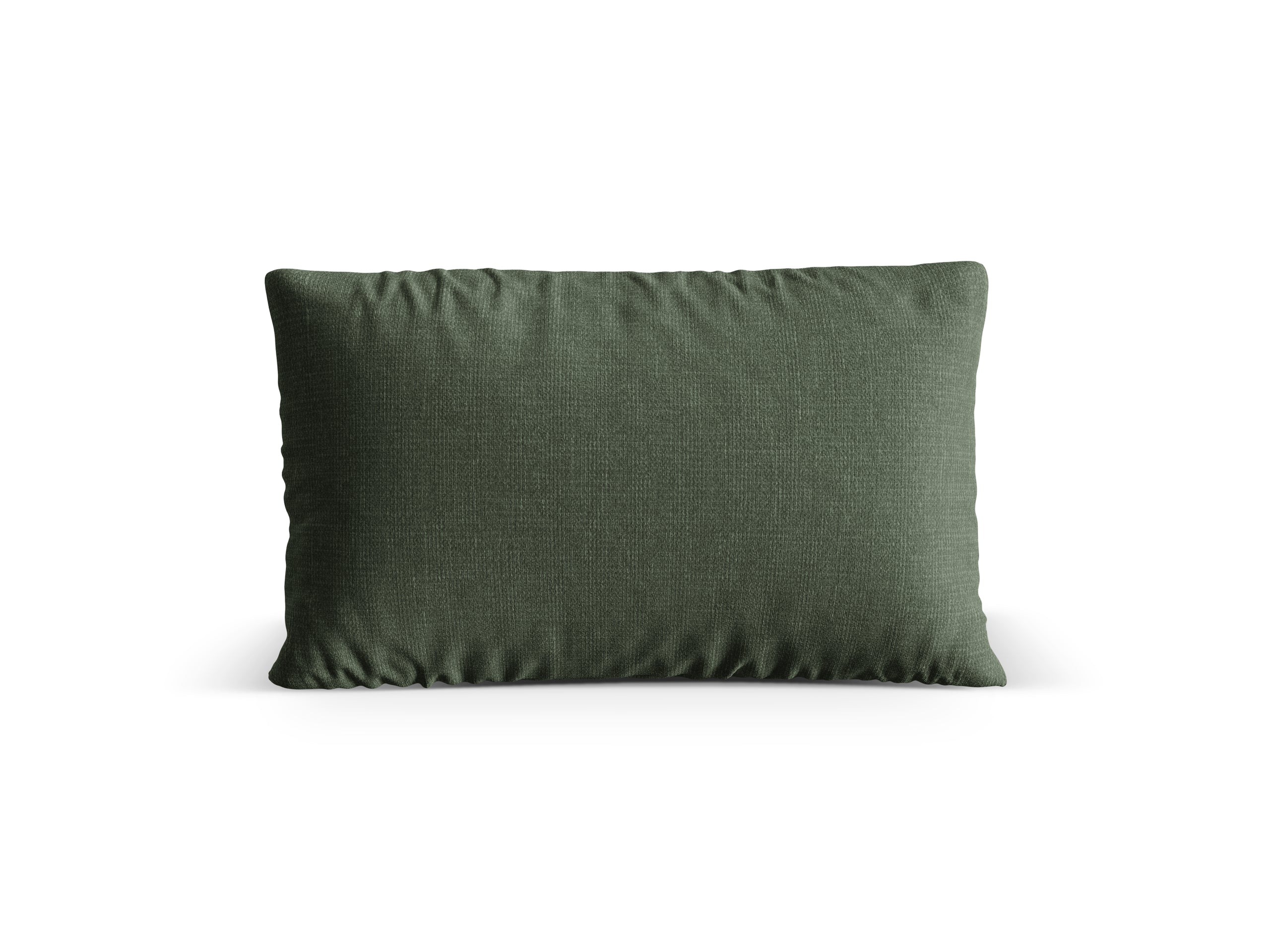 Micadoni Nuria dekoratívny vankúš 60 × 40 × 17 cm - Štrukturovaná látka Liberty 12 (Lib12) - MACHOVOZELENÁ - 60 × 40 × 17 cm