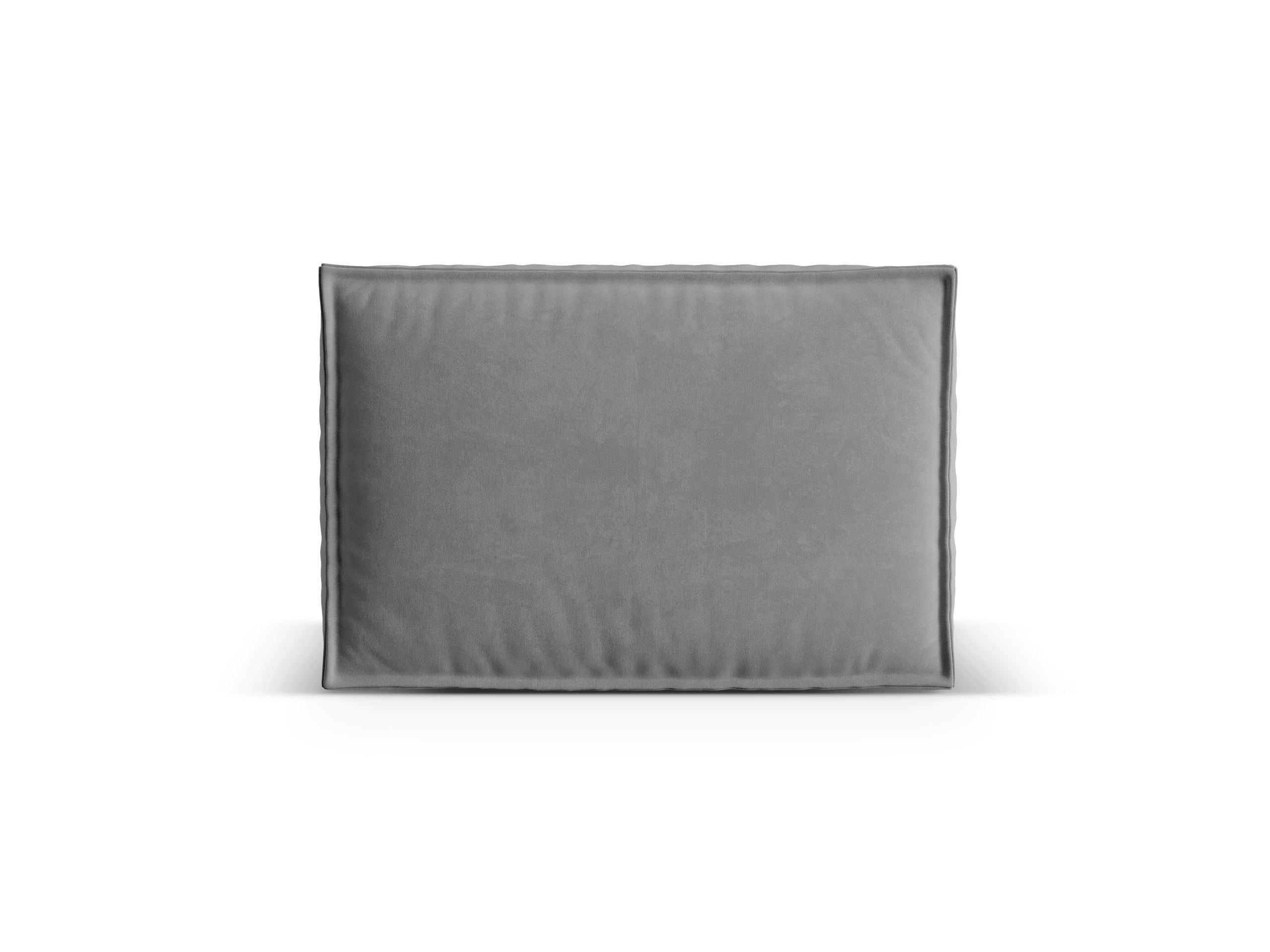 Micadoni Nuria dekoratívny vankúš 60 × 40 × 19 cm - Zamat Paris Steel (Pariste) - SIVÁ - 60 × 40 × 19 cm