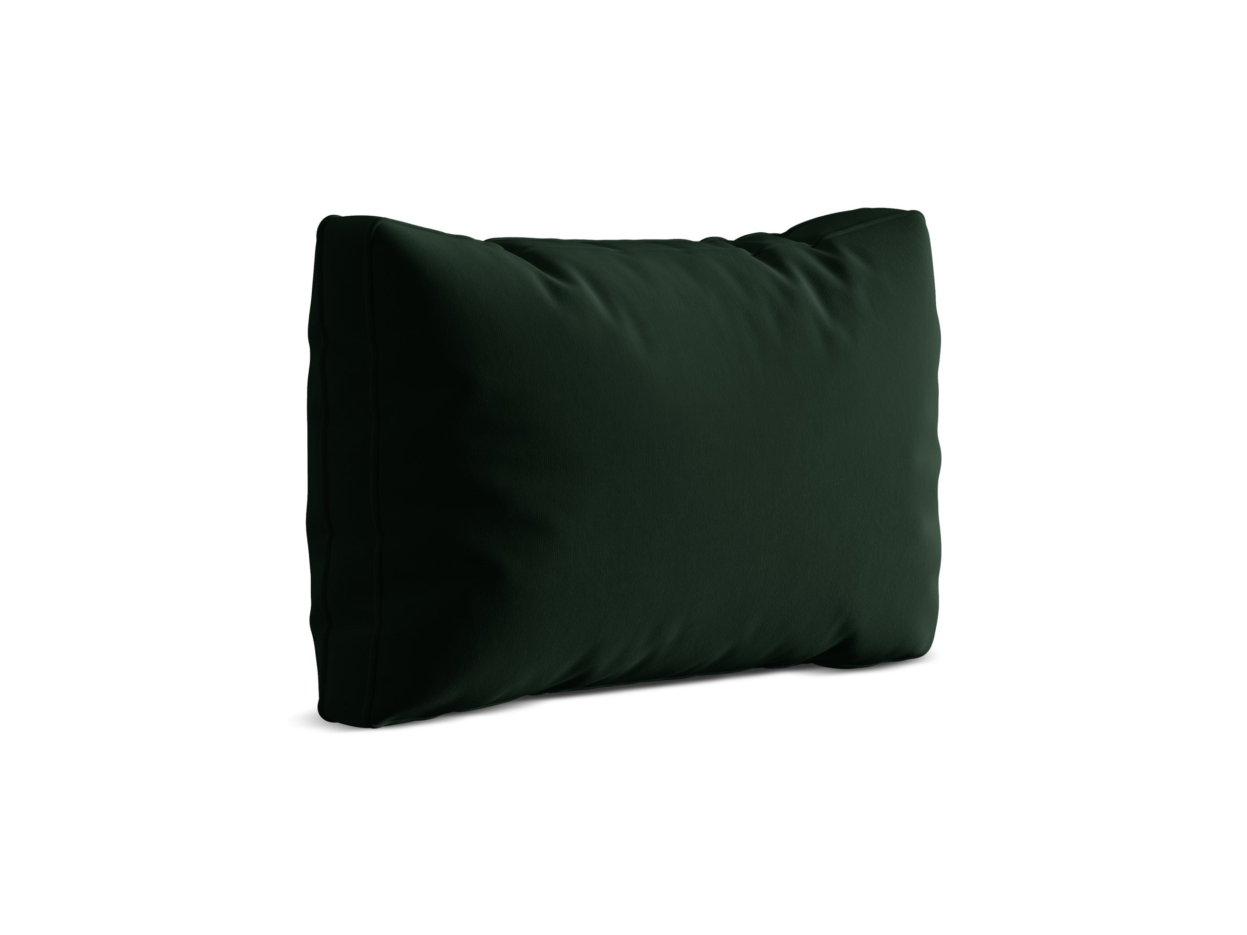 Micadoni Dreamy dekoratívny vankúš 55 × 40 × 10 cm - Zamat Salvador 07 (Sal07) - FĽAŠKOVOZELENÁ - 55 × 40 × 10 cm