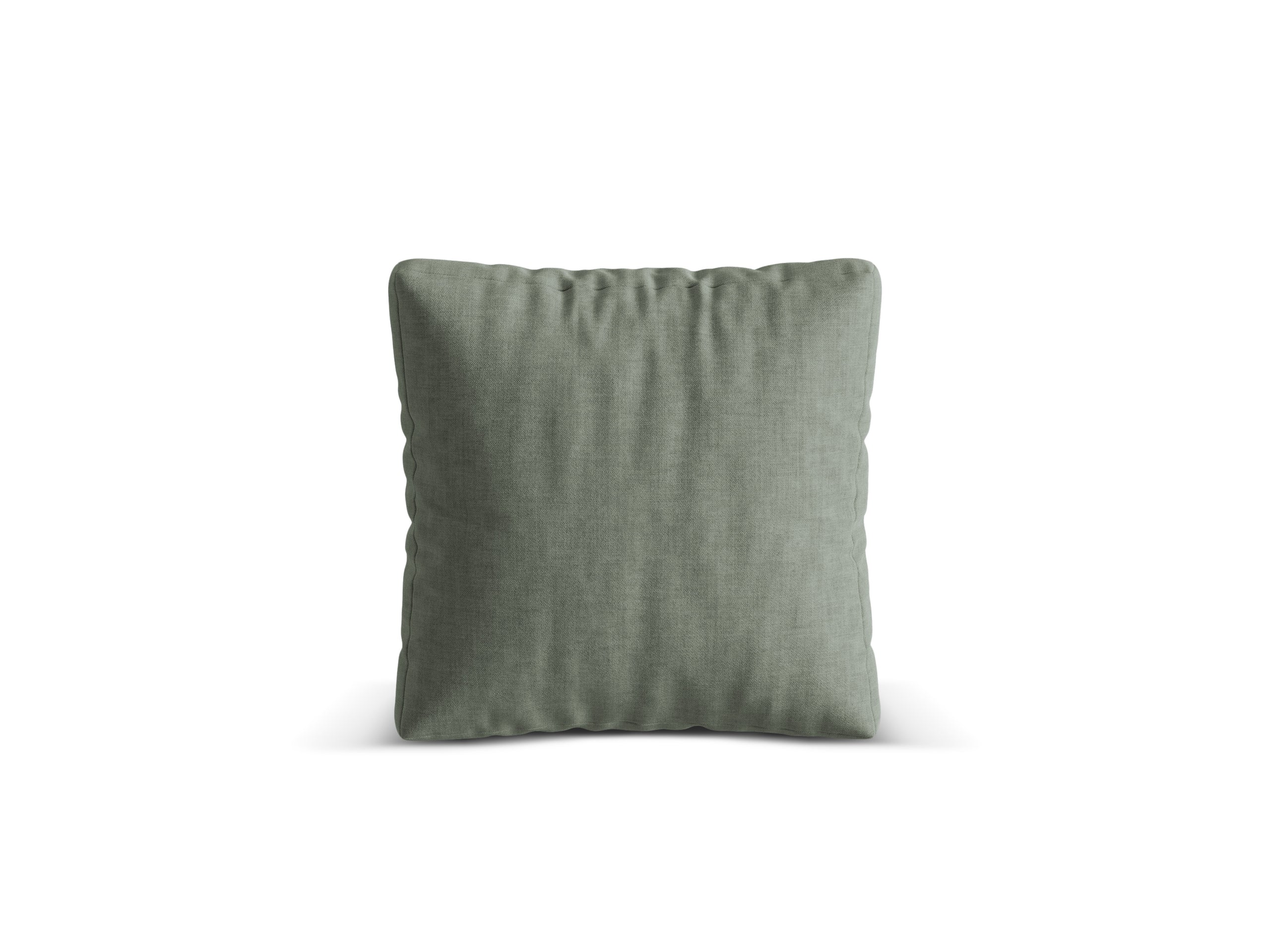 Micadoni Martina dekoratívny vankúš 65 × 65 × 4 cm - Štrukturovaná látka Boston Water Green (Bowagreen) - MACHOVOZELENÁ - 40 × 40 × 4 cm