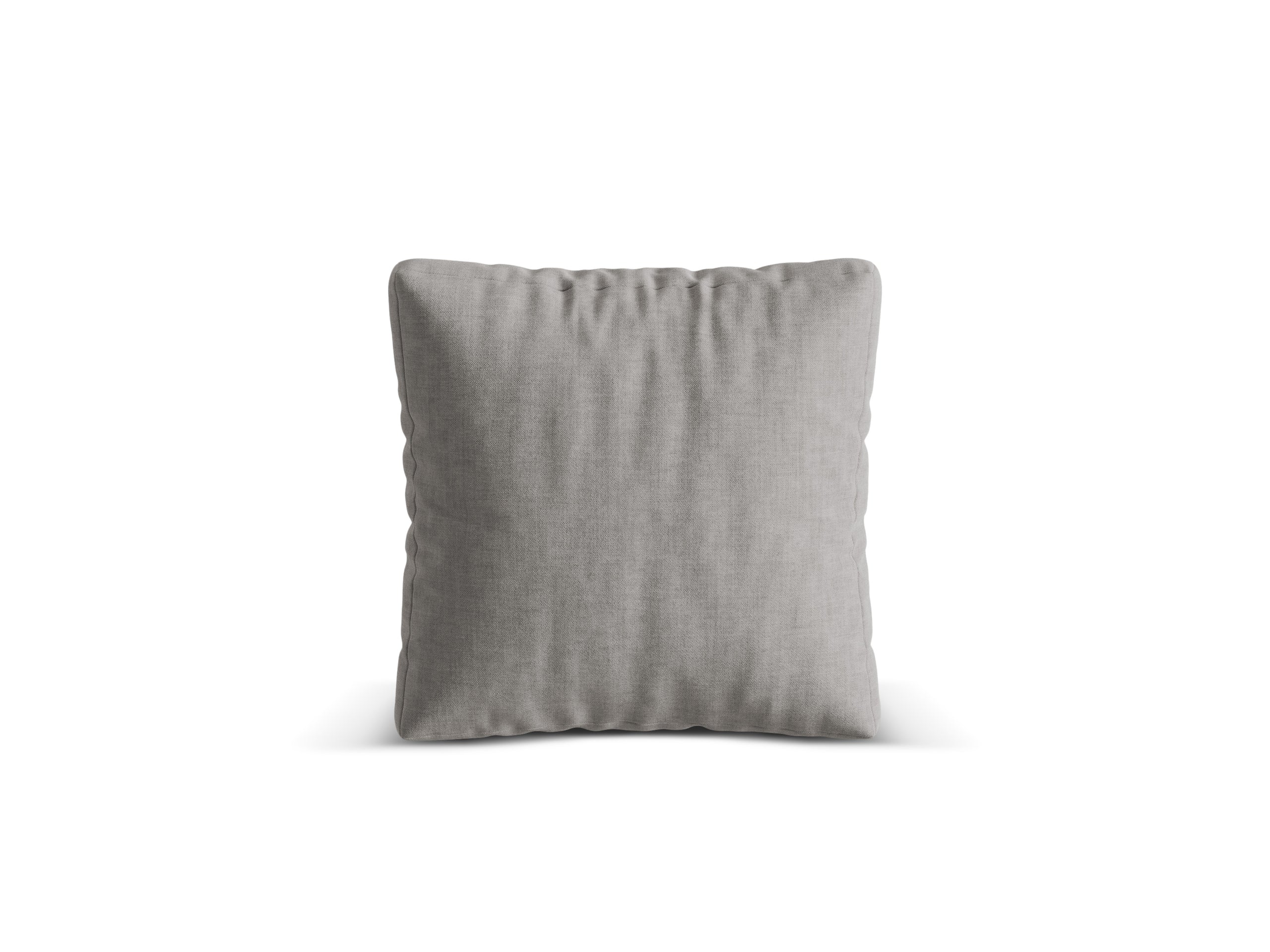 Micadoni Martina dekoratívny vankúš 65 × 65 × 4 cm - Štrukturovaná látka Boston Light Grey (Boligre) - SVETLOSIVÁ - 40 × 40 × 4 cm