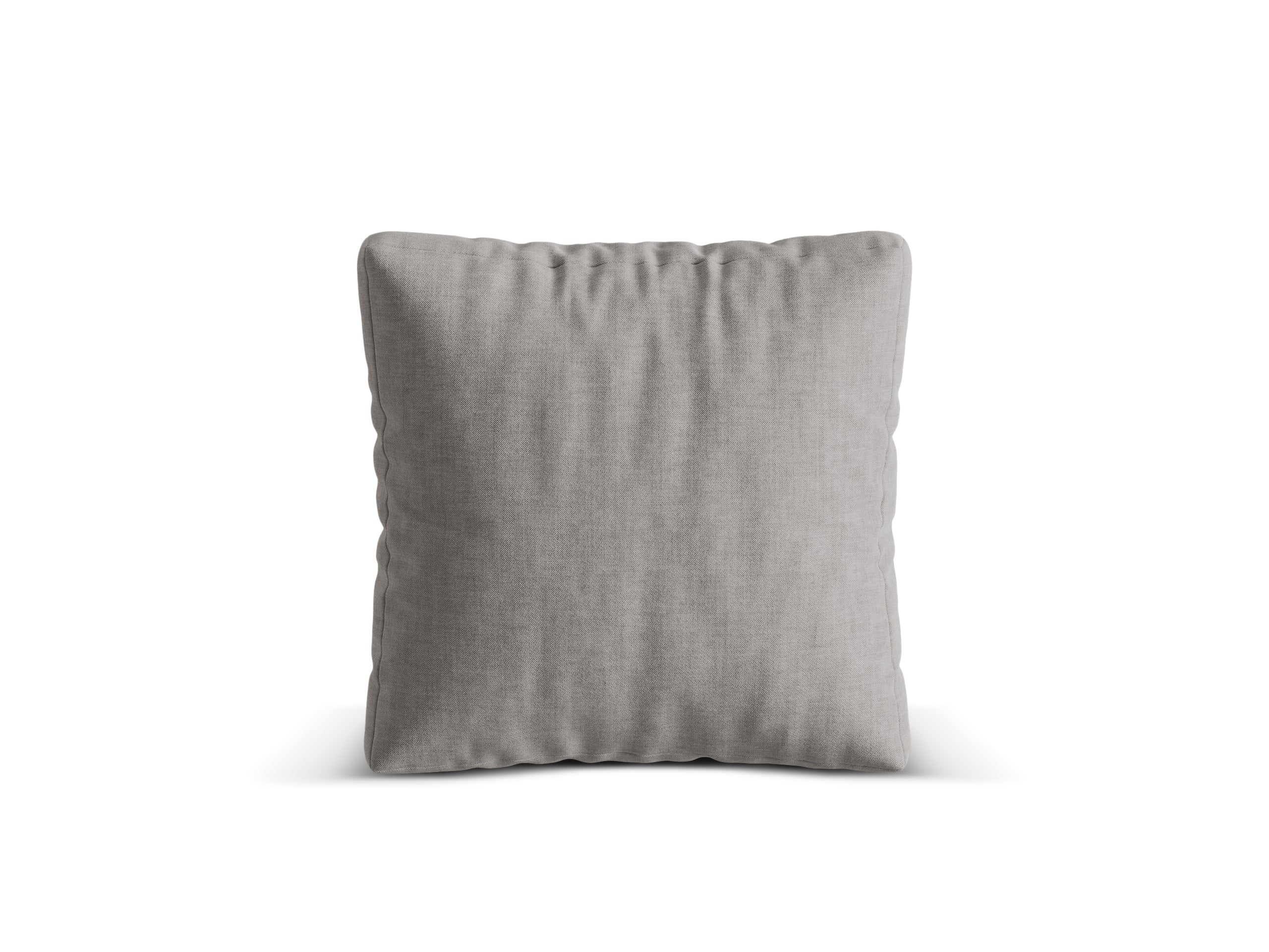 Micadoni Martina dekoratívny vankúš 65 × 65 × 4 cm - Štrukturovaná látka Boston Light Grey (Boligre) - SVETLOSIVÁ - 55 × 55 × 4 cm