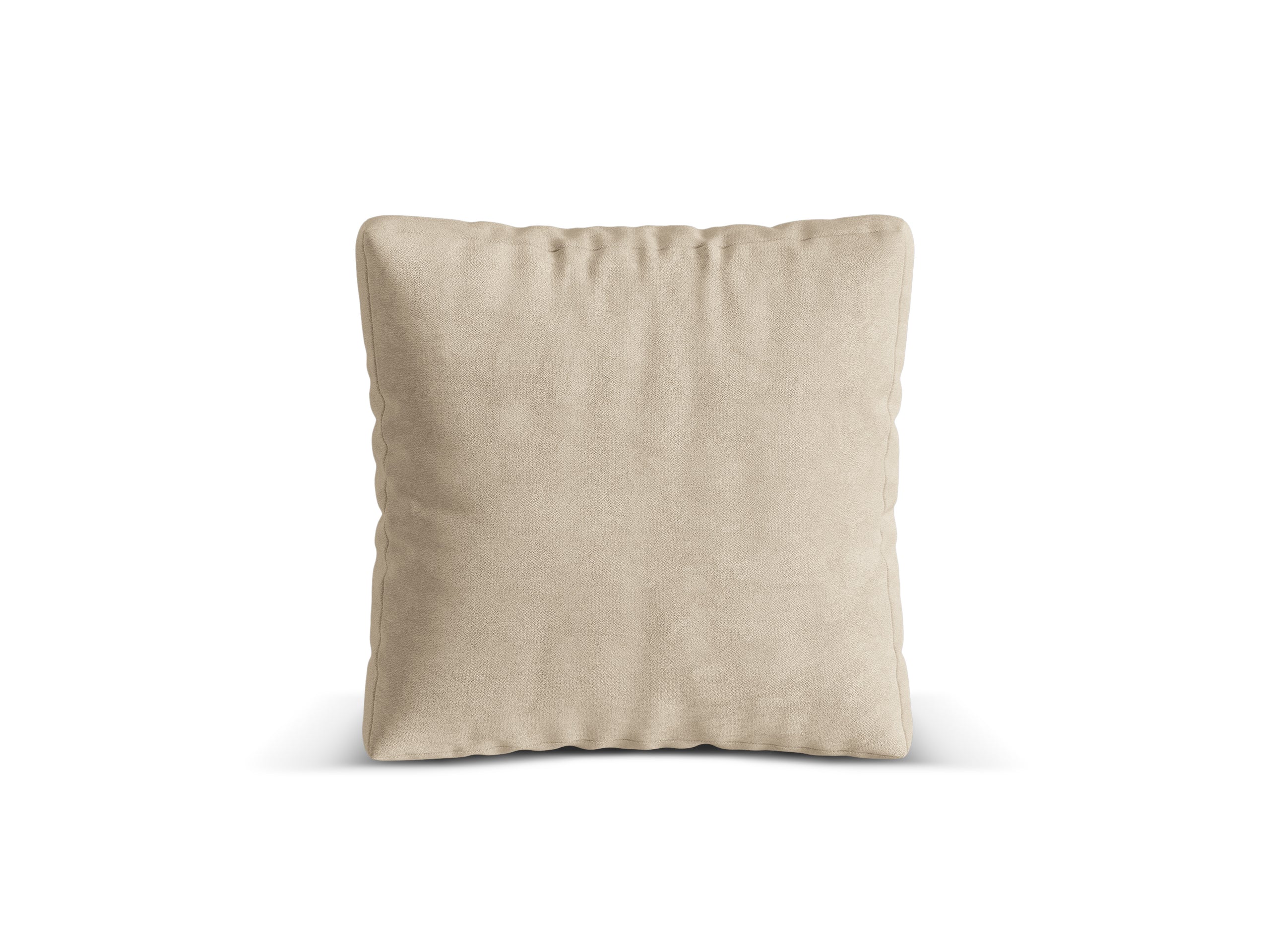 Micadoni Martina dekoratívny vankúš 65 × 65 × 4 cm - Zamat Vogue 1 (Vog1) - SVETLOBÉŽOVÁ - 65 × 65 × 4 cm