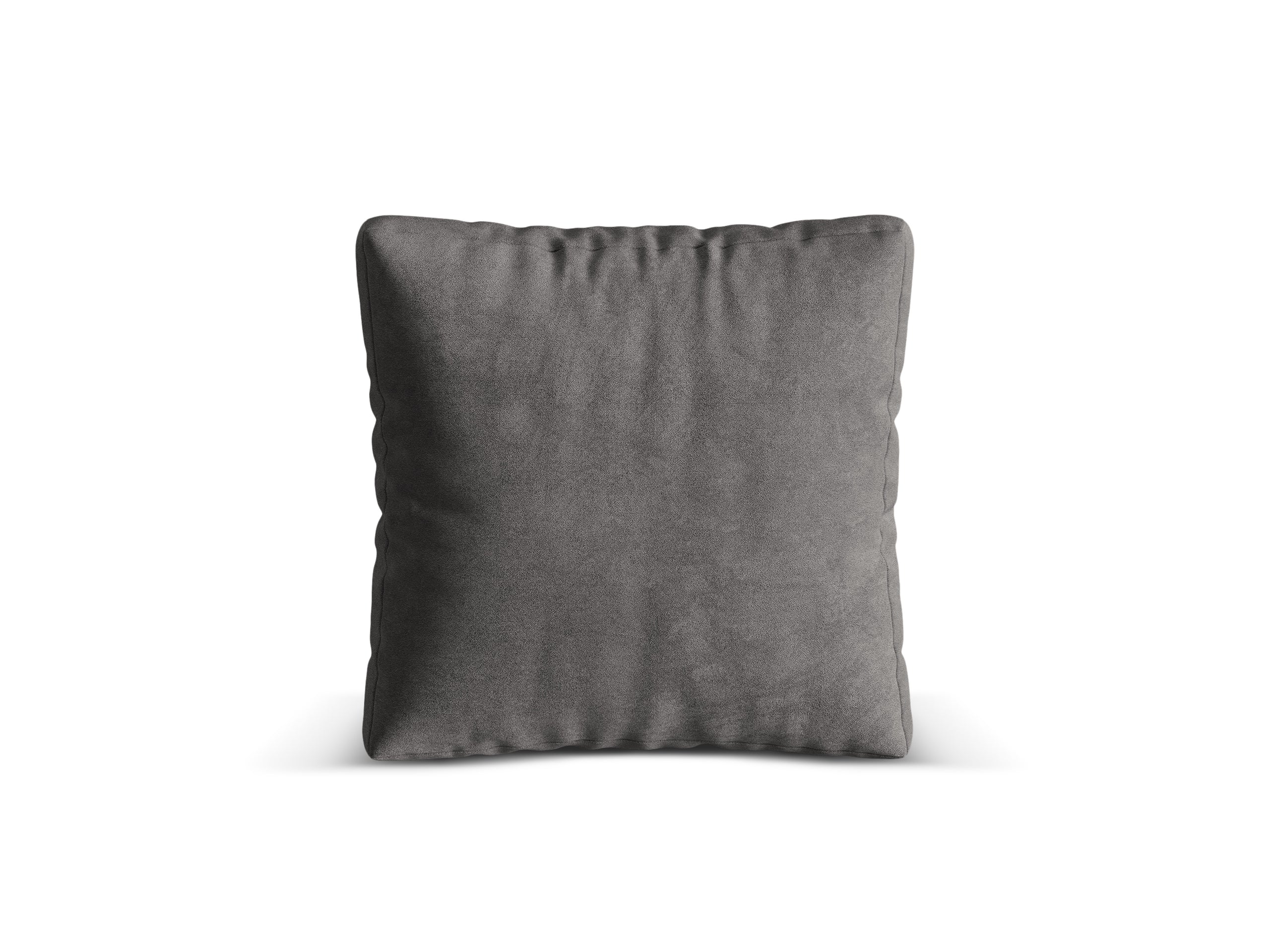 Micadoni Martina dekoratívny vankúš 65 × 65 × 4 cm - Zamat Vogue 15 (Vog15) - SIVÁ - 65 × 65 × 4 cm