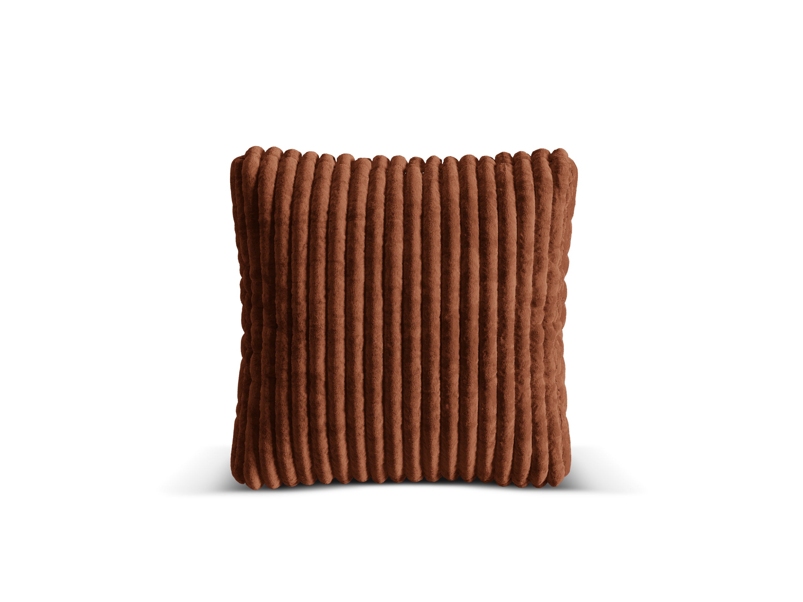 Micadoni Martina dekoratívny vankúš 65 × 65 × 4 cm - Menčester Tilia 52 (Til52) - TEHLOVÁ - 65 × 65 × 4 cm