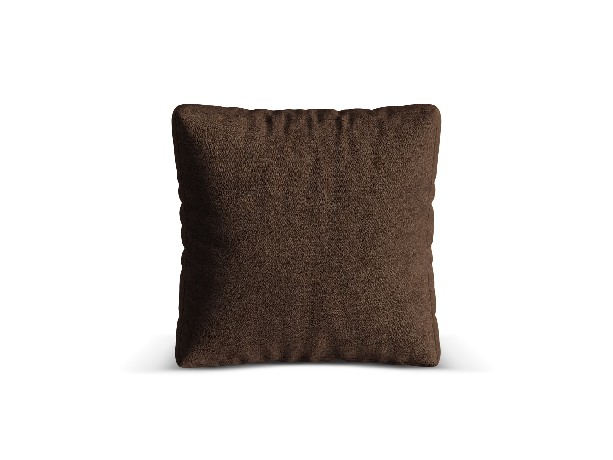 Micadoni Martina dekoratívny vankúš 65 × 65 × 4 cm - Zamat Vogue 6 (Vog6) - ČOKOLÁDOVÁ - 55 × 55 × 4 cm