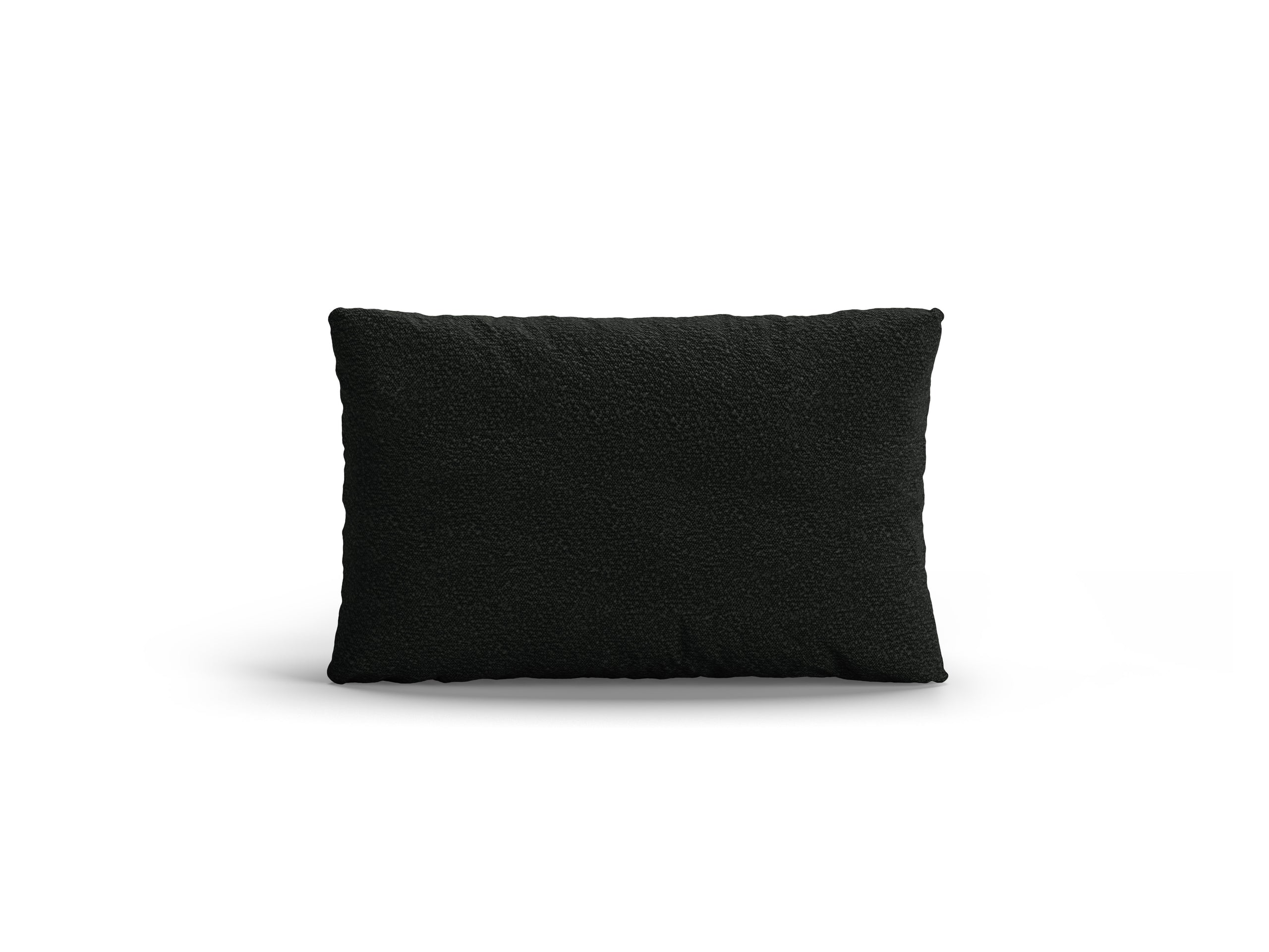 Micadoni Poppy dekoratívny vankúš 50 × 30 × 10 cm - Buklé Baloo 2082 (Bal2082) - ČIERNA - 50 × 30 × 10 cm