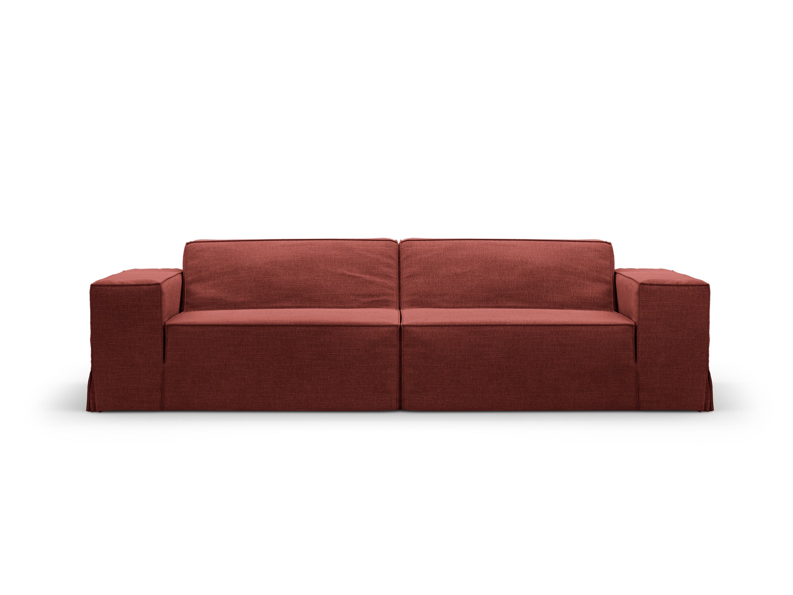 Micadoni Jodie poťah 204 × 99 cm - Štrukturovaná látka LINS 58 (Lin58) - ČEREŠŇOVÁ - 204 × 99 cm