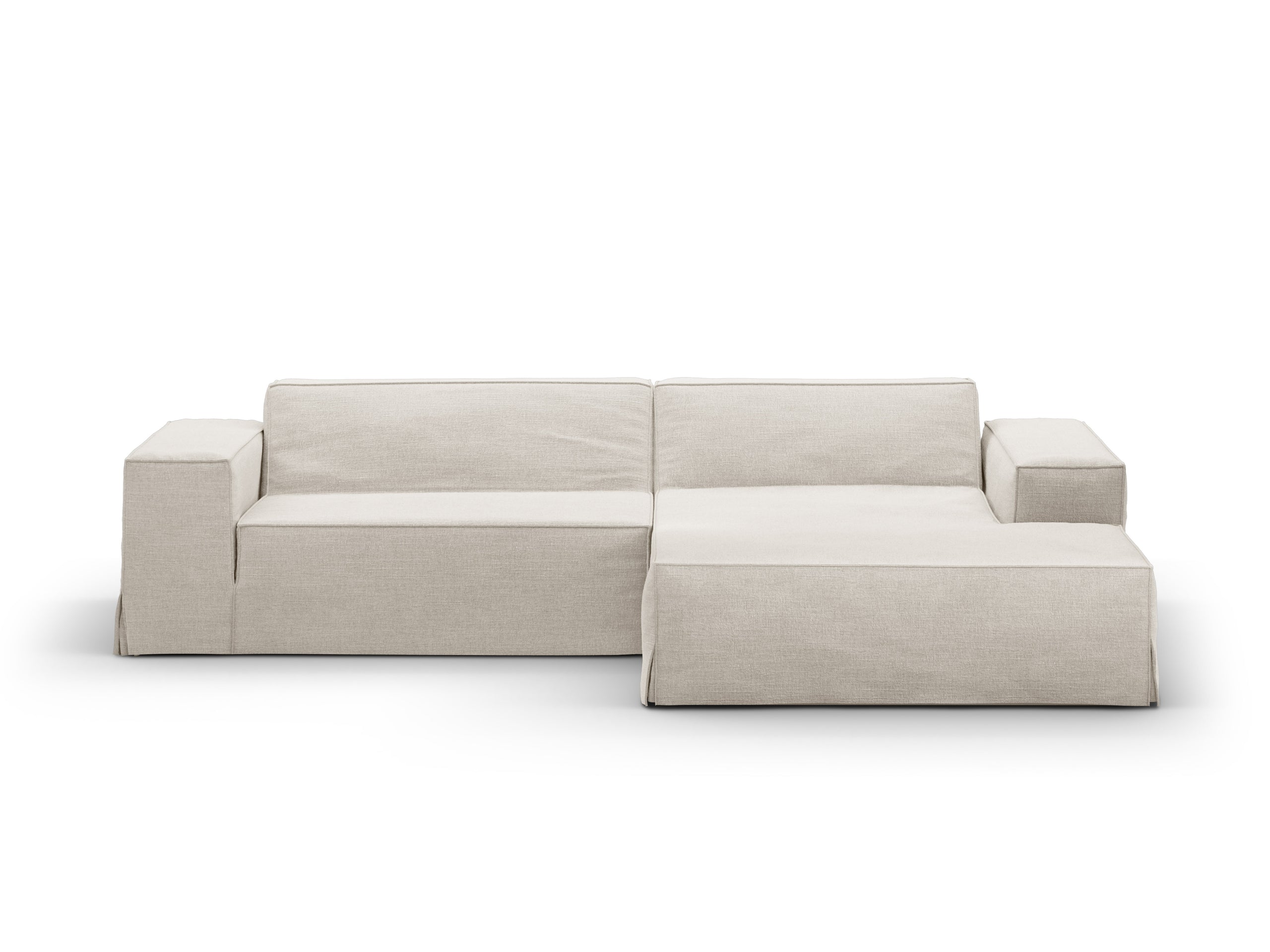 Micadoni Jodie poťah 224 × 162 cm - Štrukturovaná látka LINS 04 (Lin04) - PRÍRODNÁ - 224 × 162 cm - Pravé prevedenie