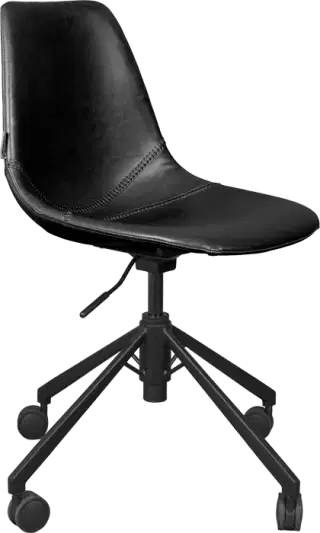 Dutchbone Franky kancelárska stolička - Čierna