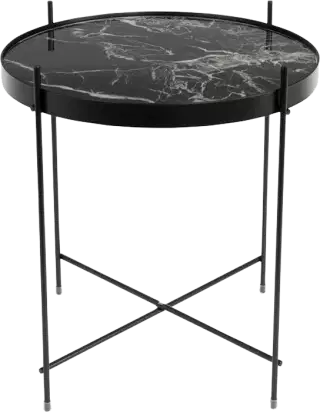 Zuiver Cupid príručný stolík - Čierny mramor