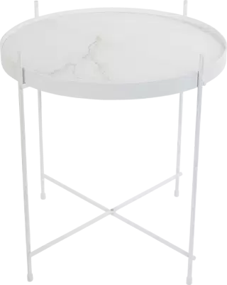 Zuiver Cupid príručný stolík - Biely mramor