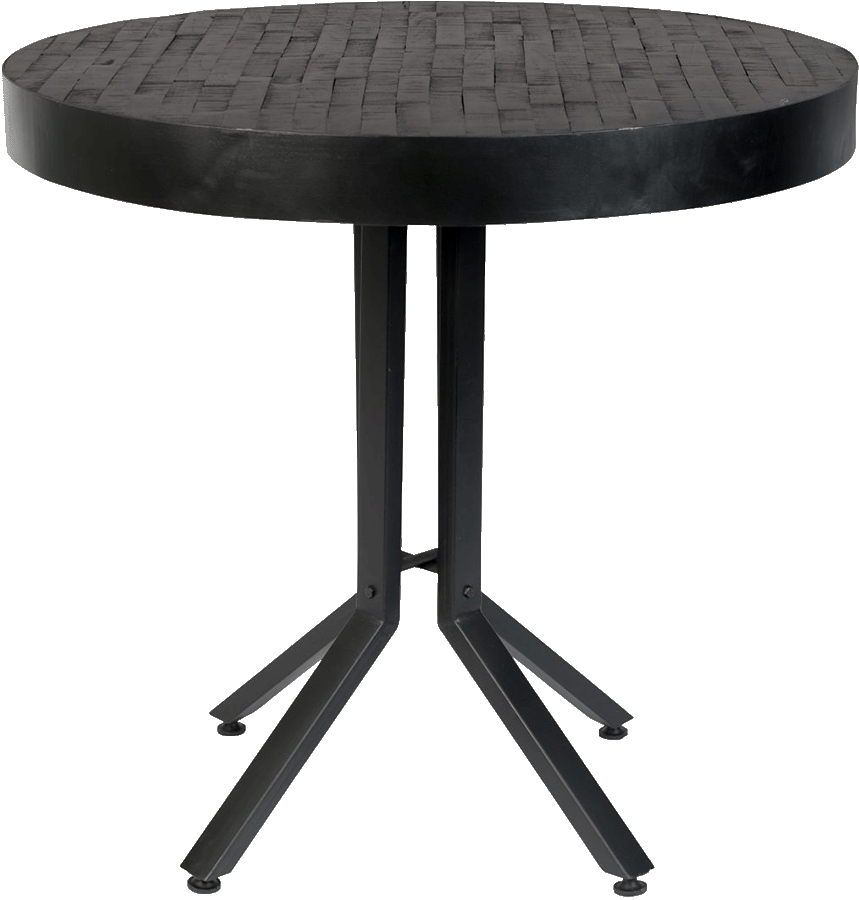WL-Living Maze bistro stôl - Čierna, Okrúhly