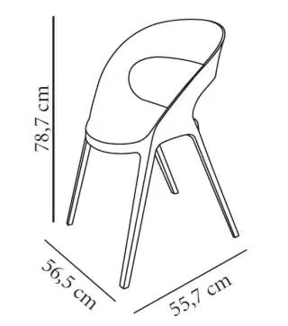 Barcelona DD Carla dizajnová stolička - výpredaj skladu 6