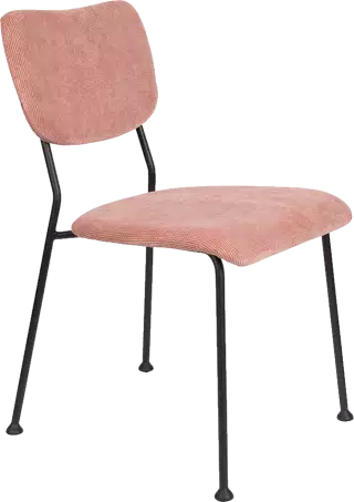 Zuiver Benson dizajnové stoličky - Ružová, Bez podrúčok