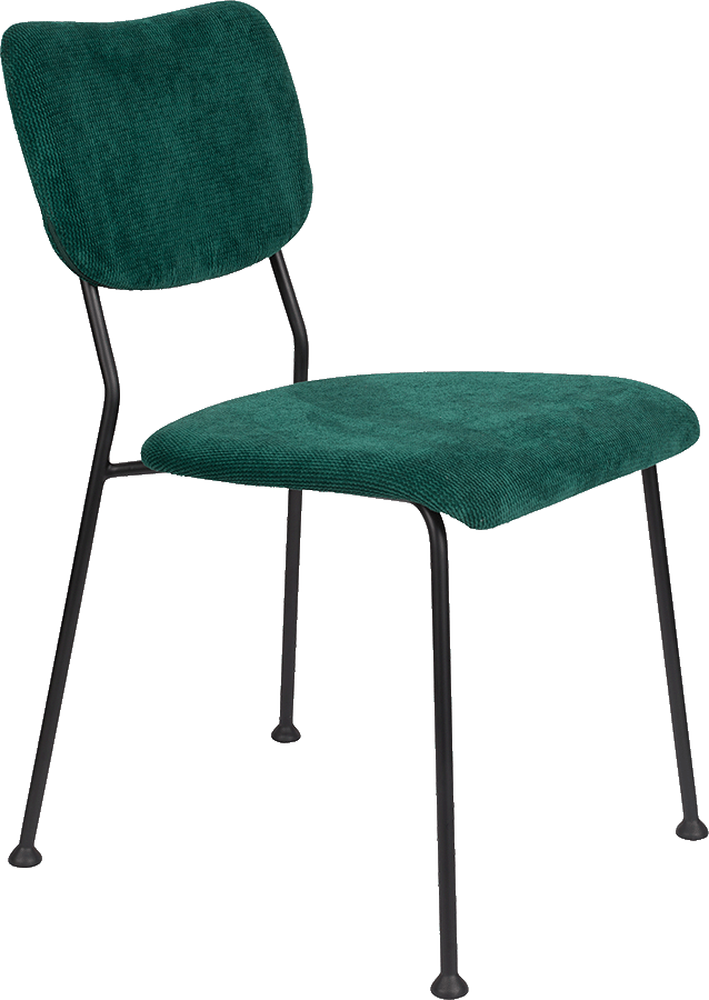 Zuiver Benson dizajnové stoličky - Zelená, Bez podrúčok