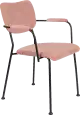 Zuiver Benson dizajnové stoličky - Ružová, S podrúčkami
