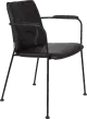 Zuiver Fab jedálenská stolička - Čierna, S podrúčkami