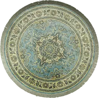 Dutchbone Bodega kruhový koberec - Zelená